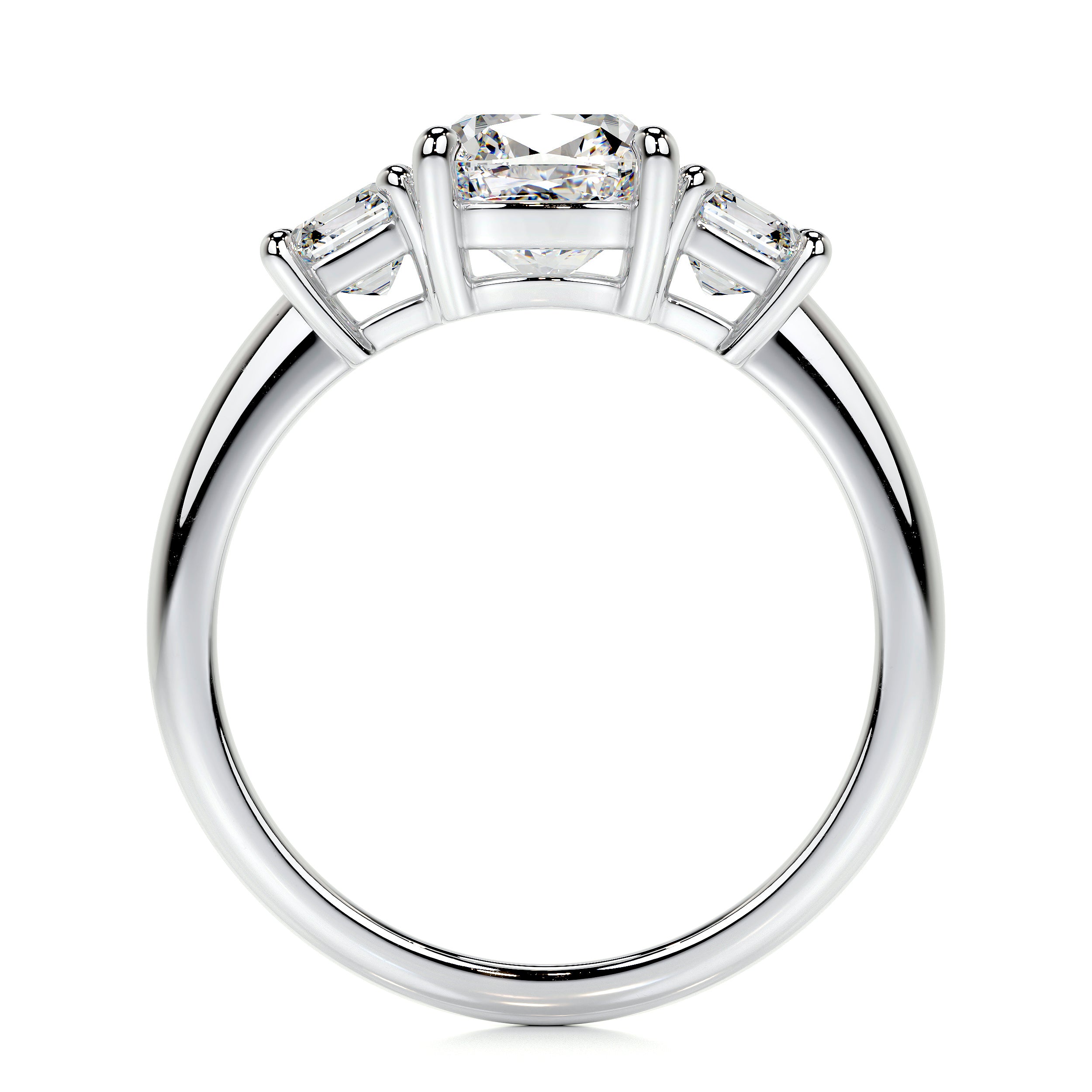 Amanda Lab Grown Diamond Ring   (3 Carat) -14K White Gold