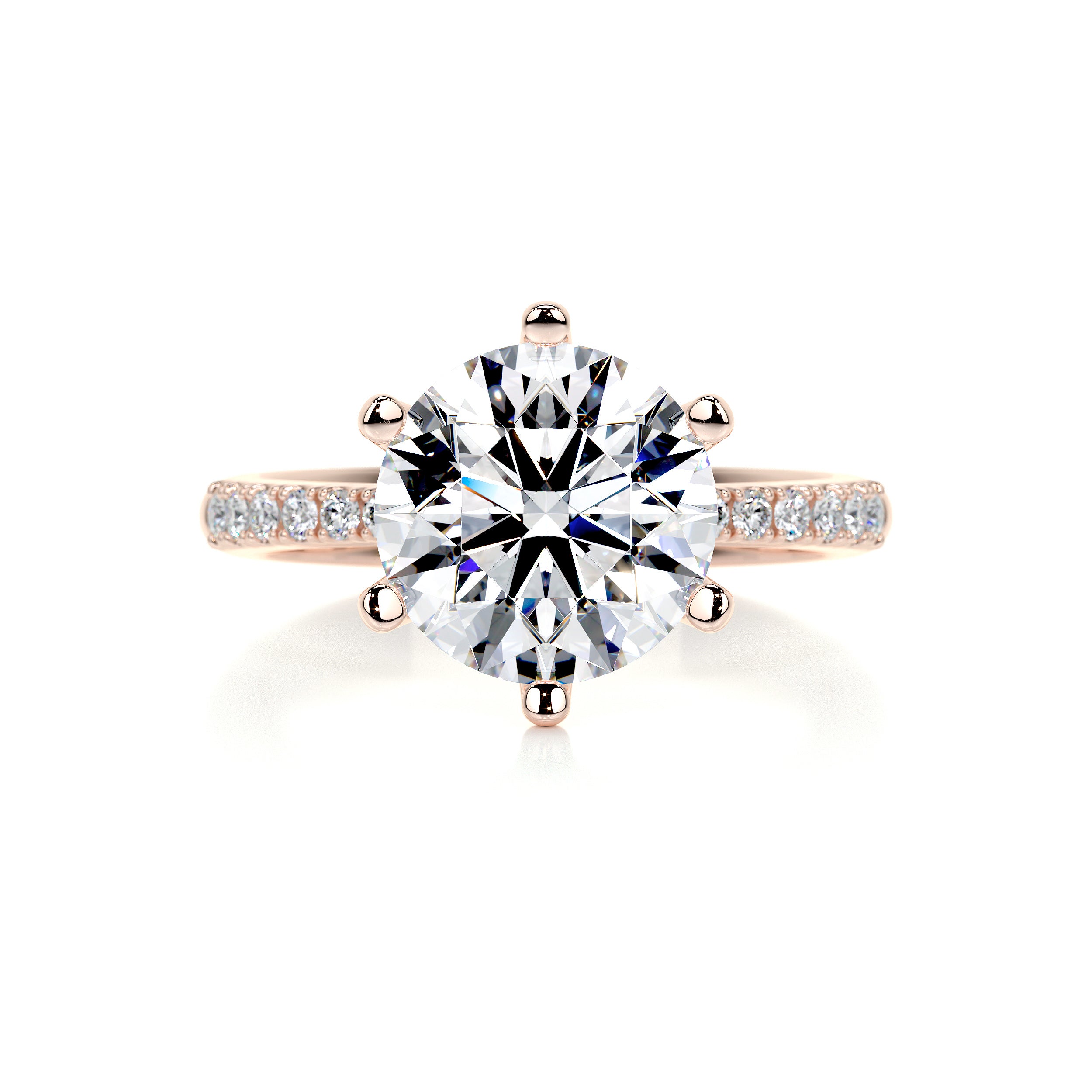 2 Carat Engagement Ring Lab Grown Diamond Style Round Solitaire 14K White  Gold Bridal Ring Samantha Model - Etsy