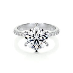 Samantha Lab Grown Diamond Ring -18K White Gold