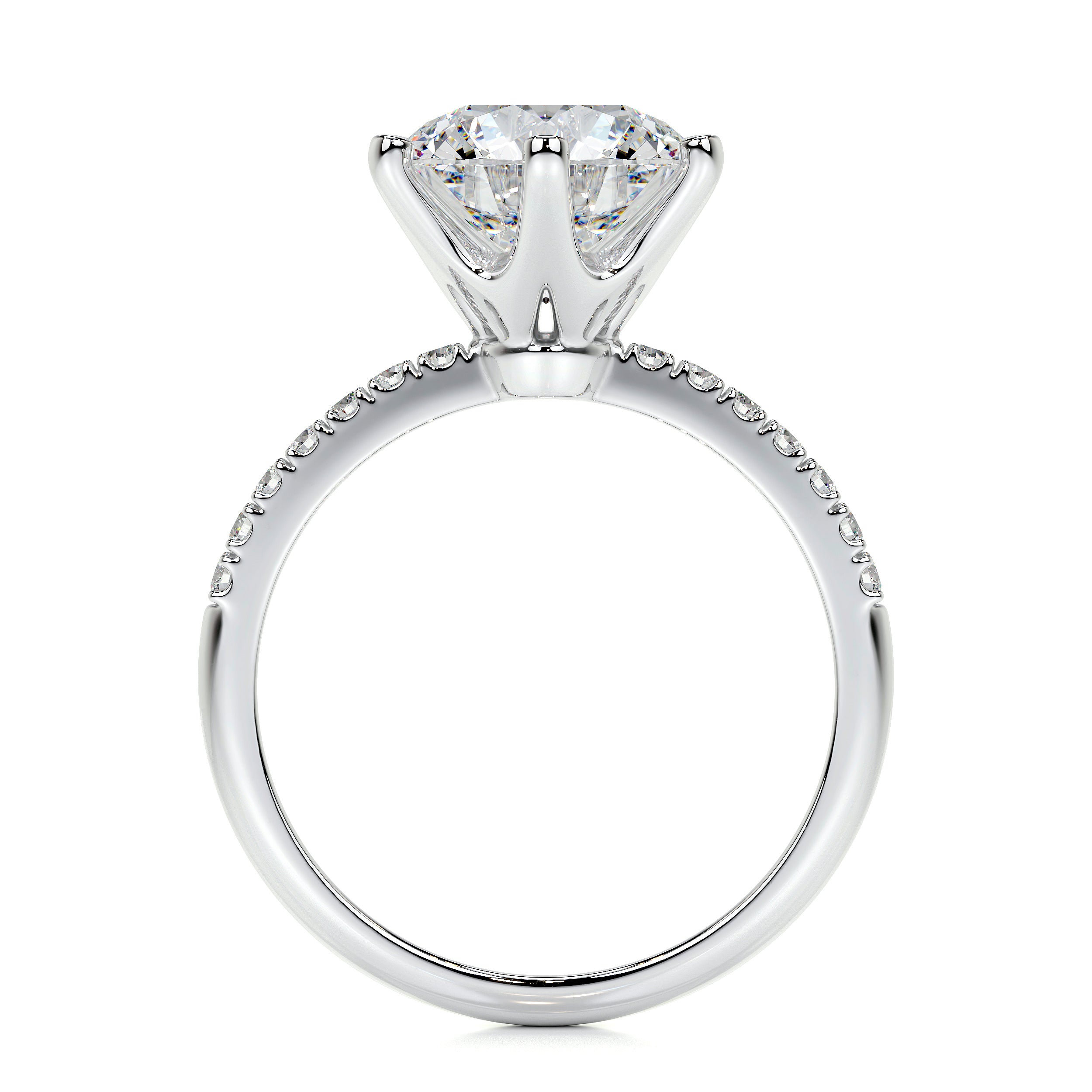Samantha Lab Grown Diamond Ring -14K White Gold