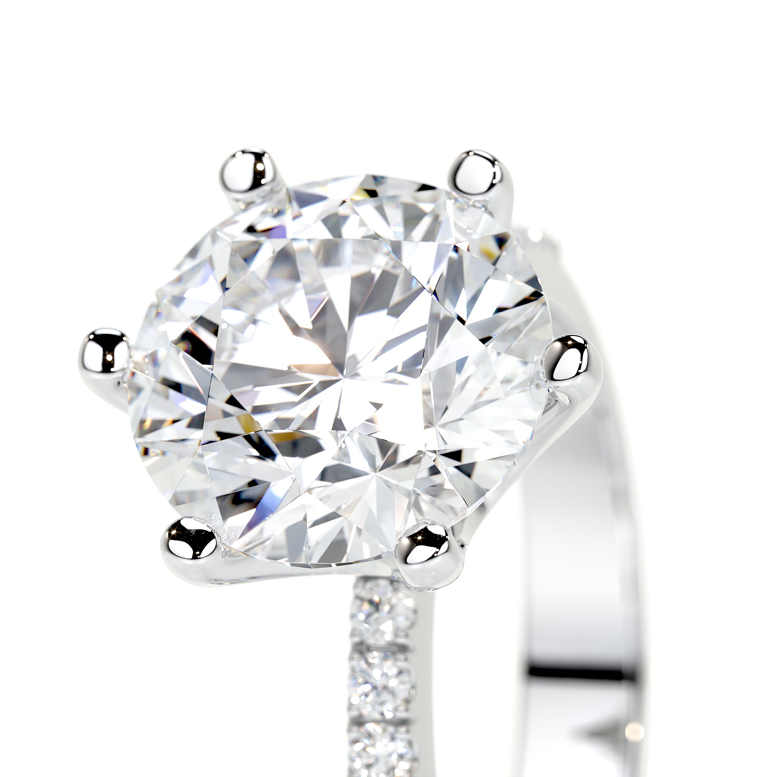 Samantha Lab Grown Diamond Ring -18K White Gold