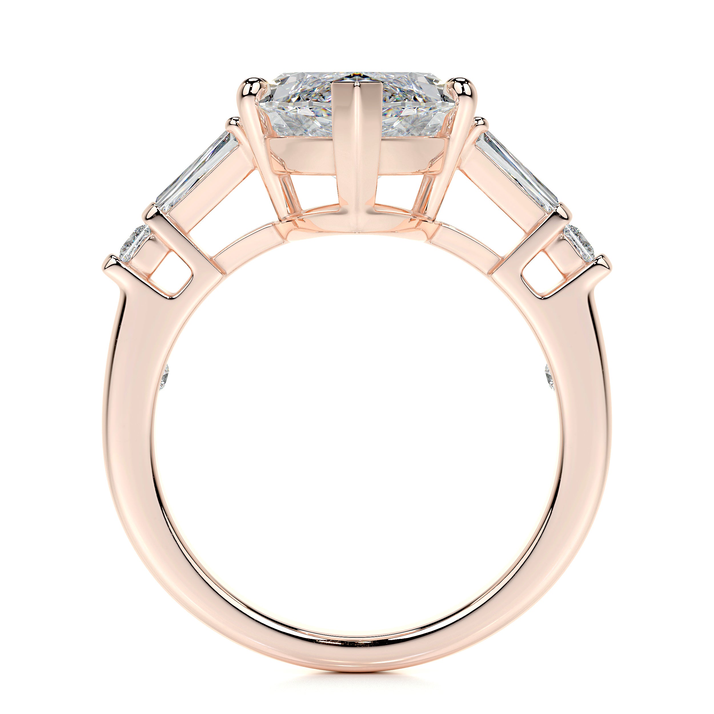Tessa Lab Grown Diamond Ring   (5.3 Carat) -14K Rose Gold