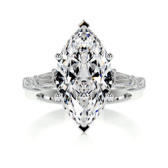Tessa Diamond Engagement Ring -18K White Gold