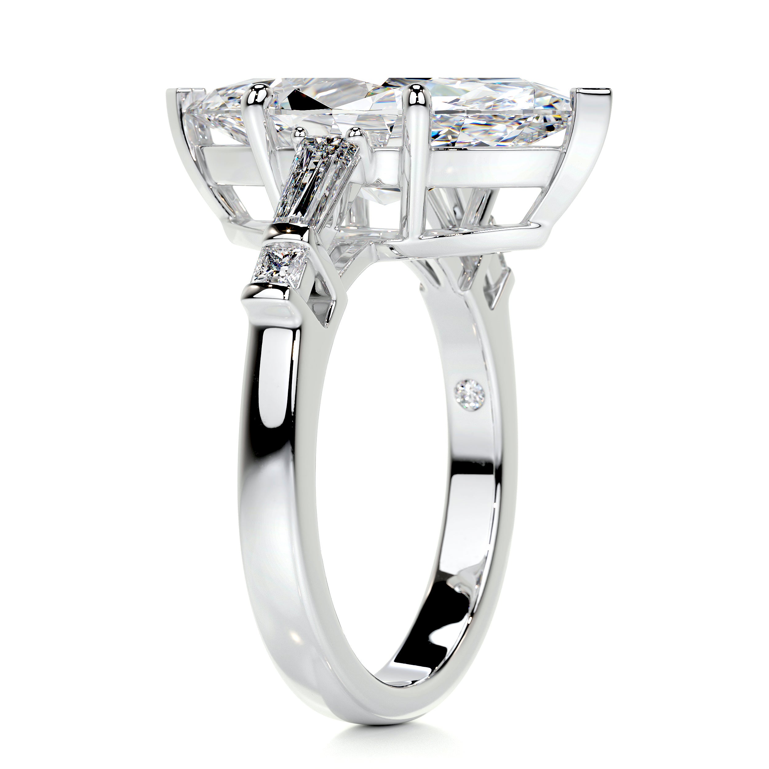 Tessa Diamond Engagement Ring   (5.3 Carat) -14K White Gold