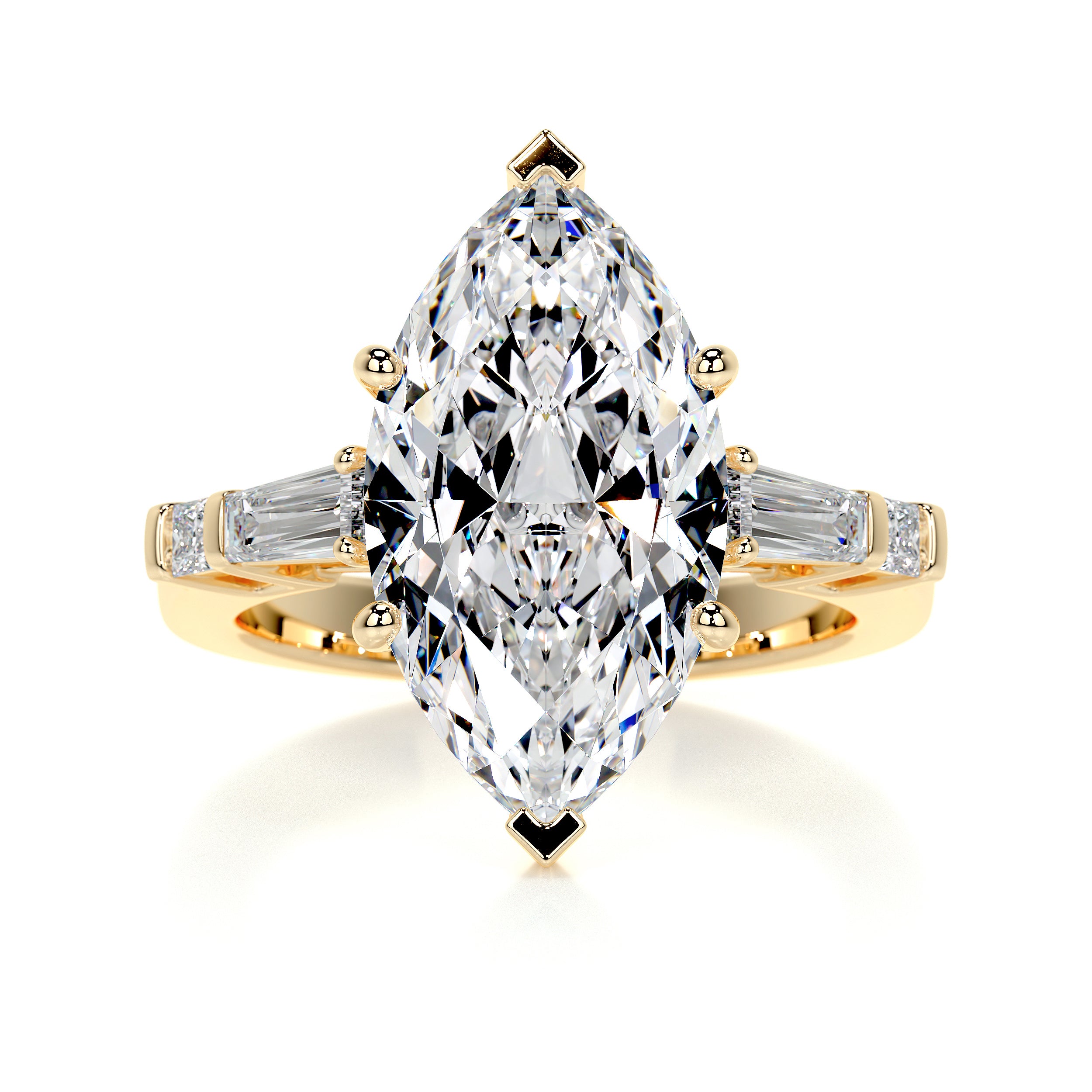 Tessa Diamond Engagement Ring -18K Yellow Gold