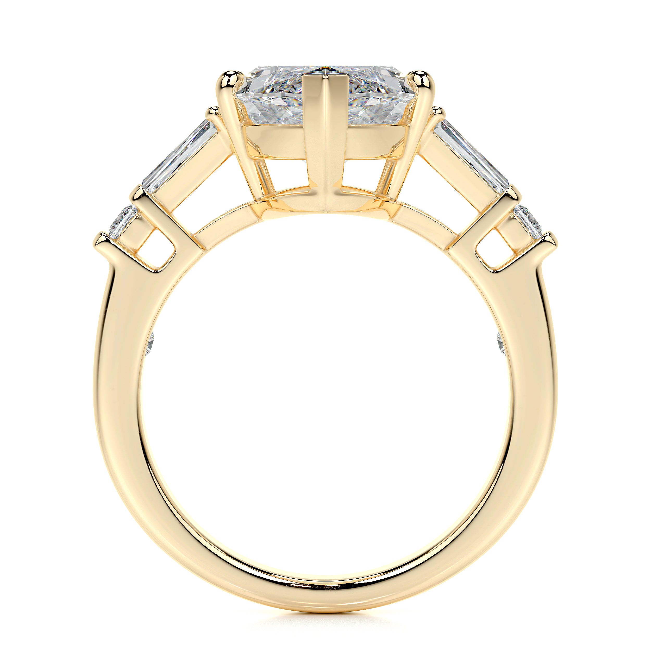 Tessa Lab Grown Diamond Ring   (5.3 Carat) -18K Yellow Gold
