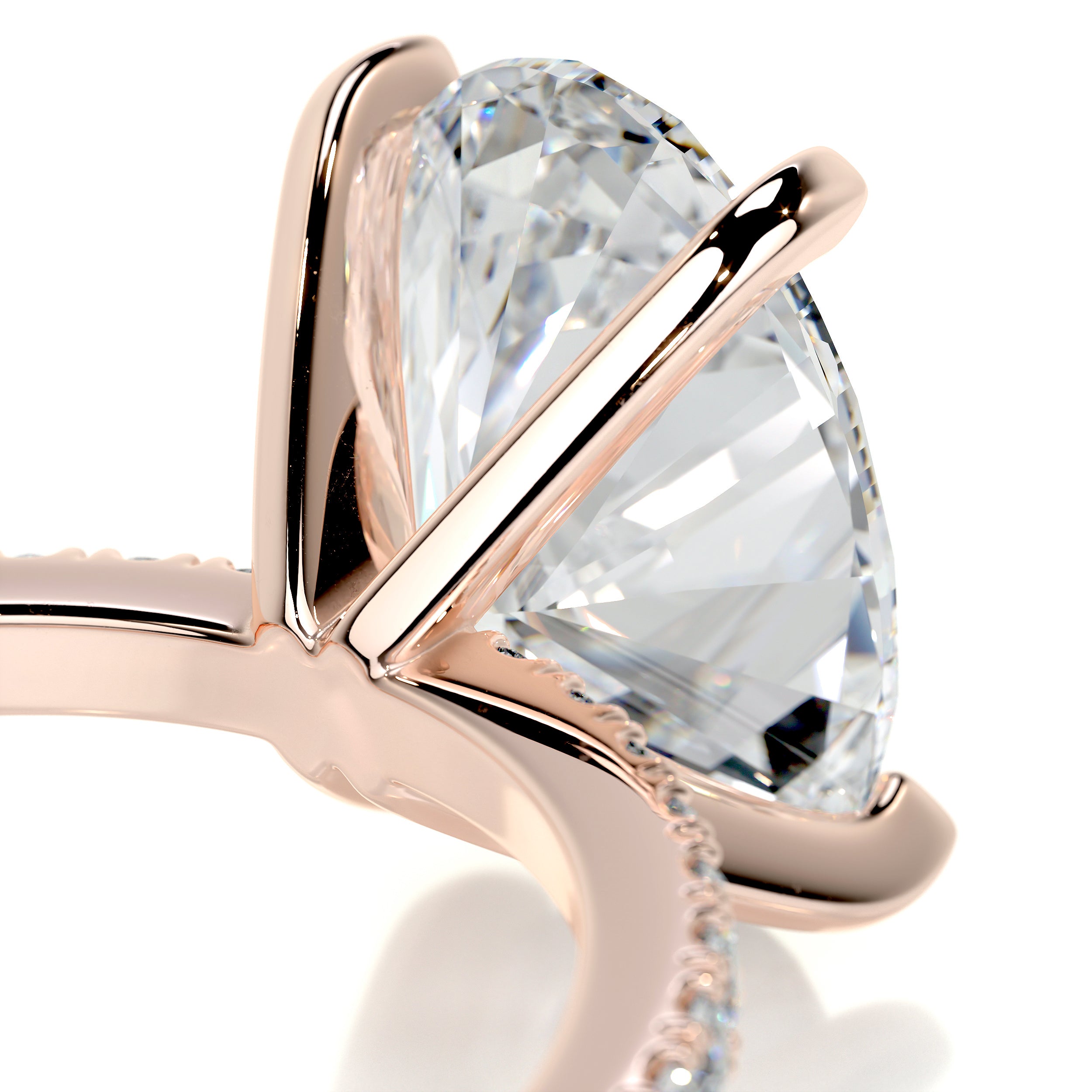 Stephanie Diamond Engagement Ring -14K Rose Gold