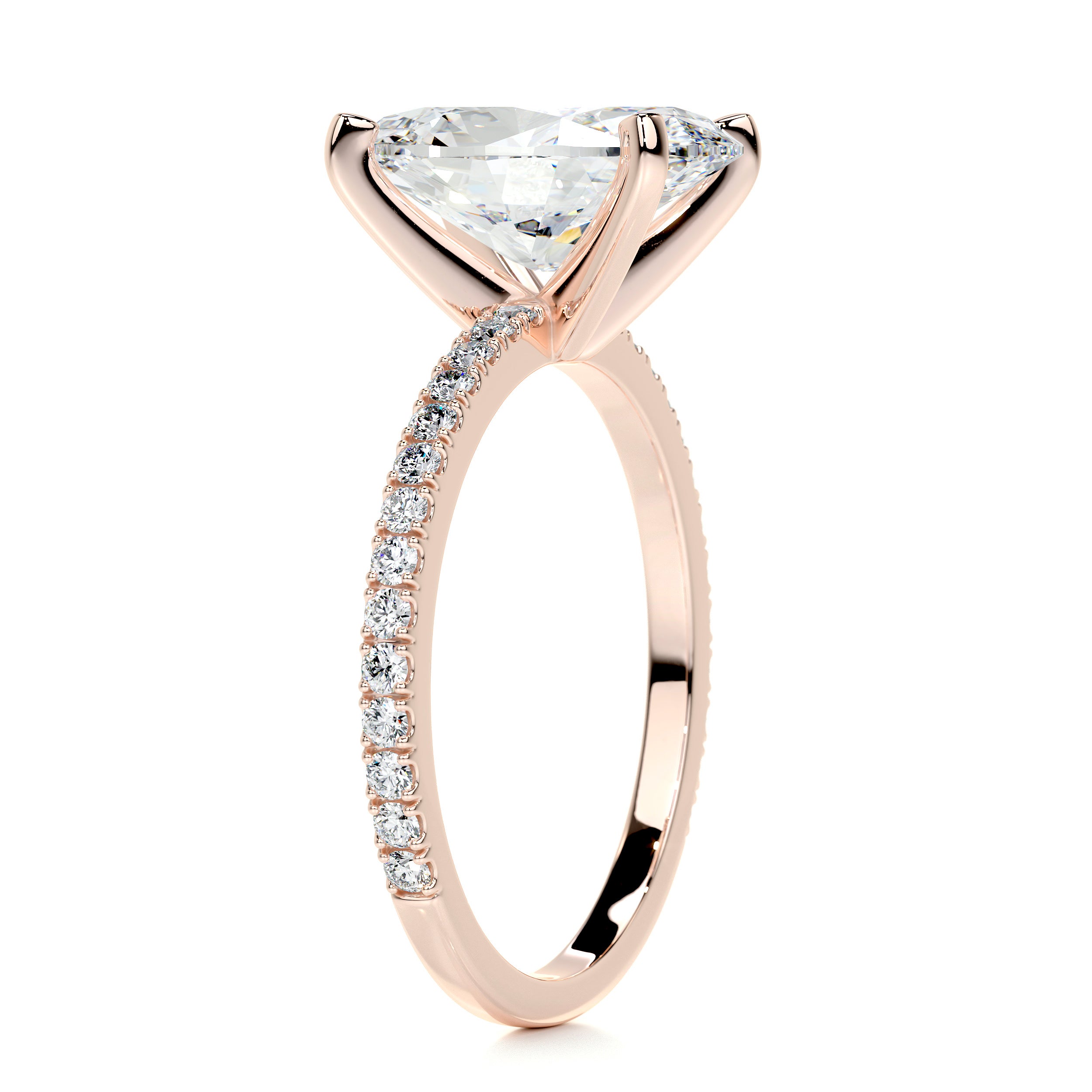 Stephanie Diamond Engagement Ring -14K Rose Gold