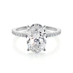 Stephanie Lab Grown Diamond Ring -14K White Gold