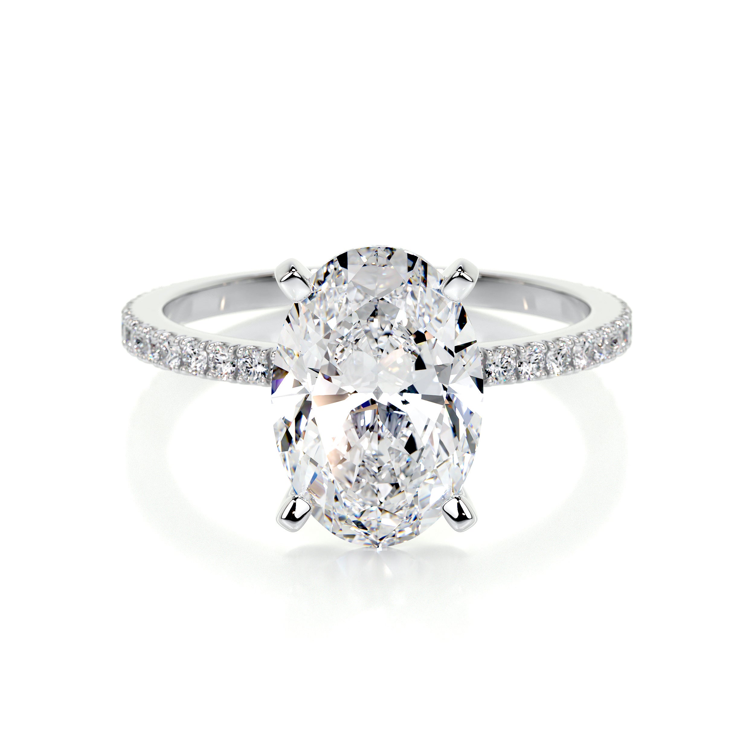Classic Oval Halo - Lab Grown diamond engagement ring 2ct, 2.5ct 3ct.