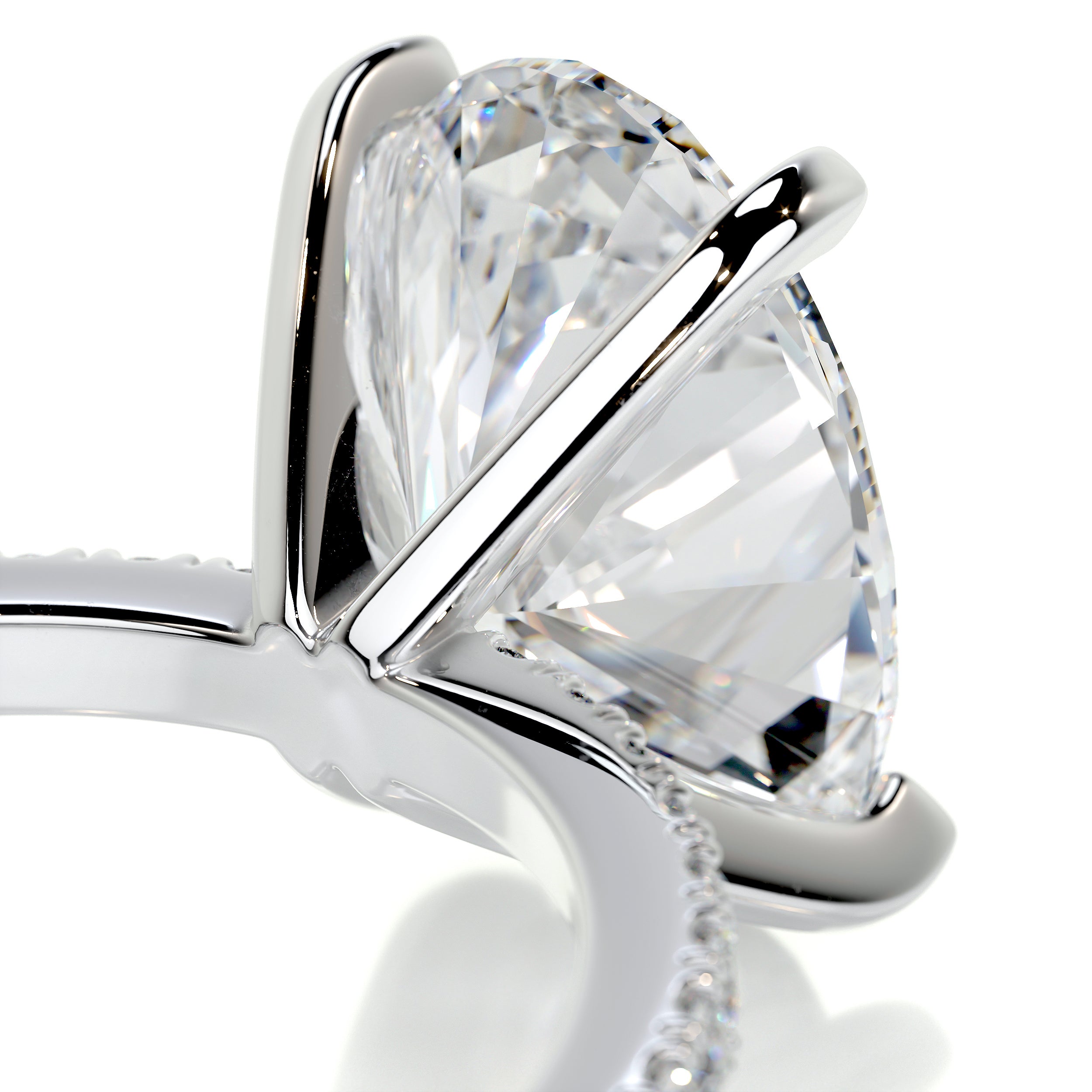 Stephanie Diamond Engagement Ring   (3.30 Carat) -Platinum