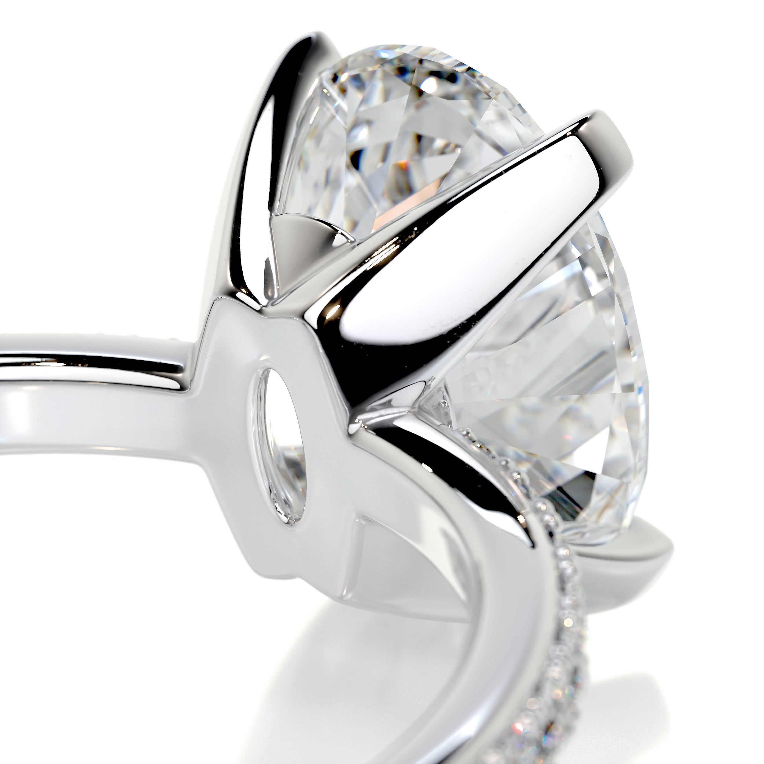 Samantha Diamond Engagement Ring   (2.15 Carat) -14K White Gold