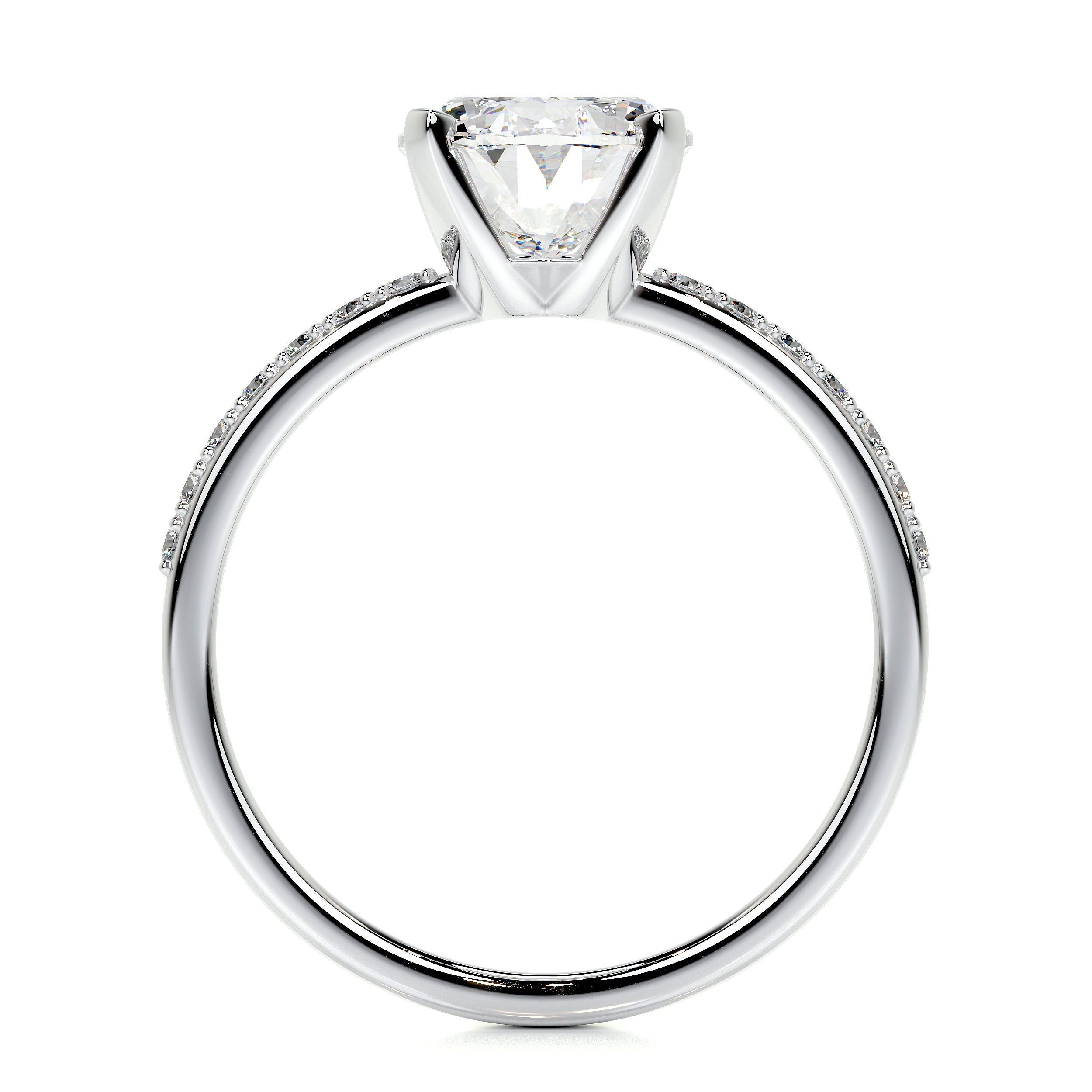 Samantha Lab Grown Diamond Ring   (2.15 Carat) -18K White Gold