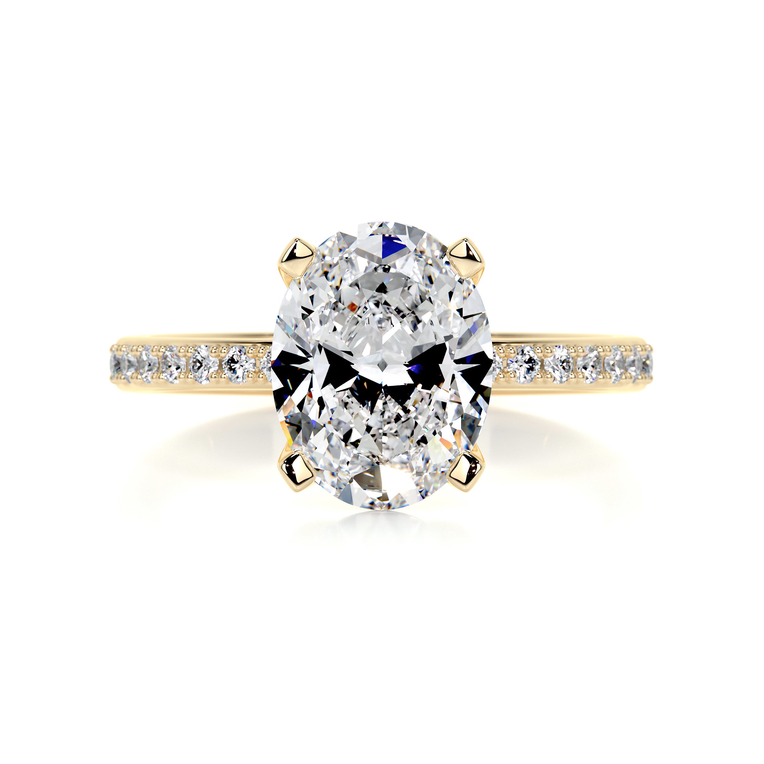 Samantha Diamond Engagement Ring   (2.15 Carat) -18K Yellow Gold