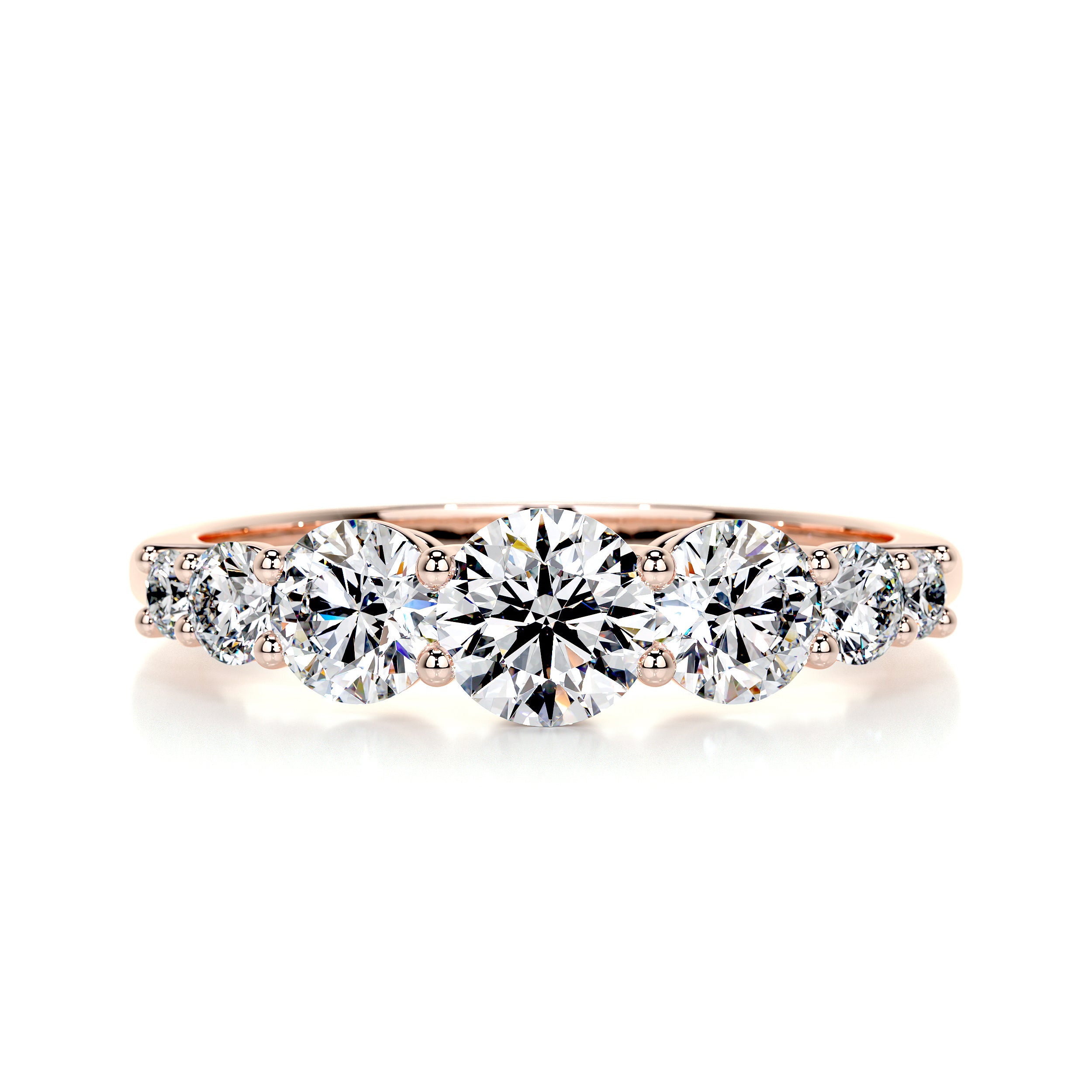 Makenzi Diamond Engagement Ring   (1.50 Carat) -14K Rose Gold