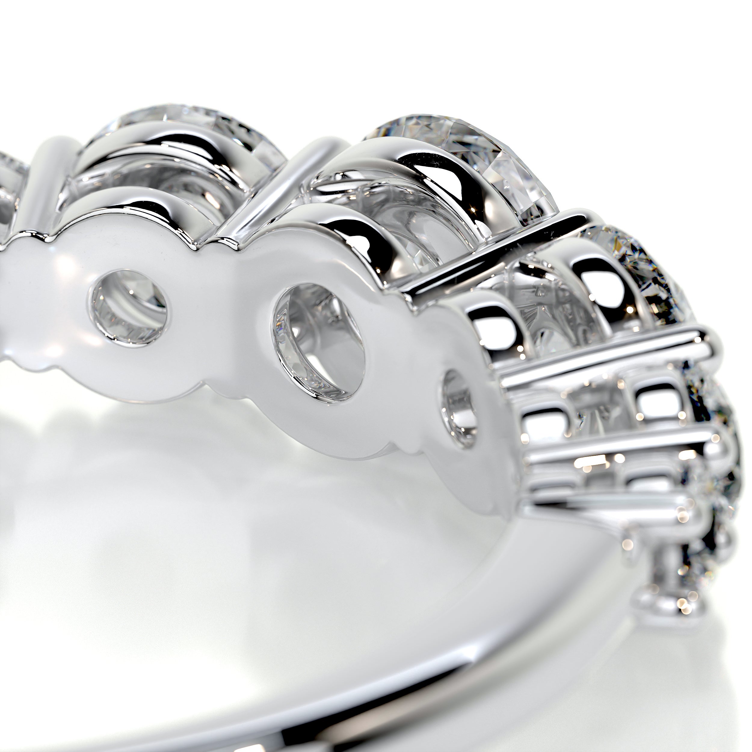 Makenzi Diamond Engagement Ring   (1.50 Carat) -14K White Gold