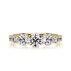 Makenzi Diamond Engagement Ring -18K Yellow Gold