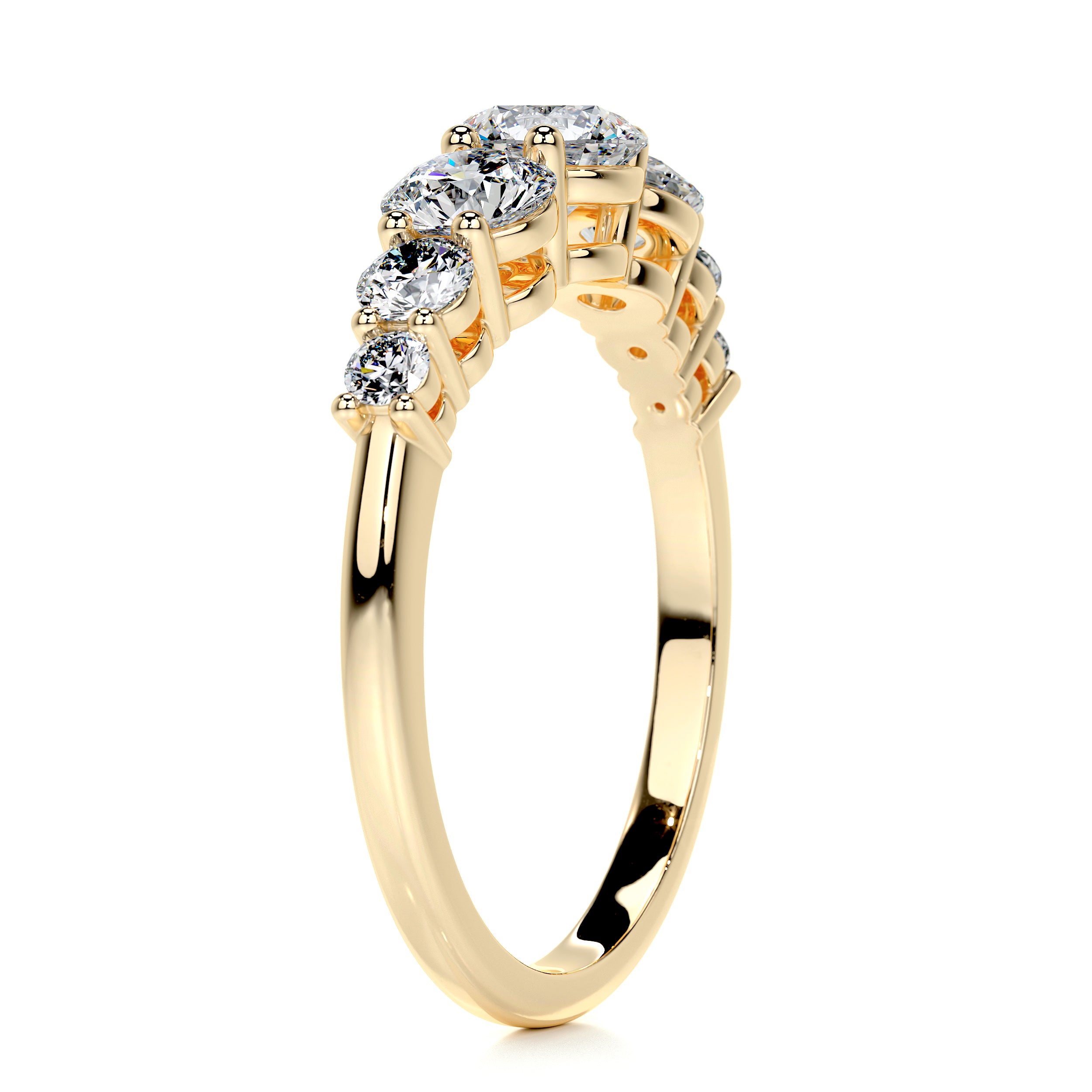 Makenzi Diamond Engagement Ring -18K Yellow Gold