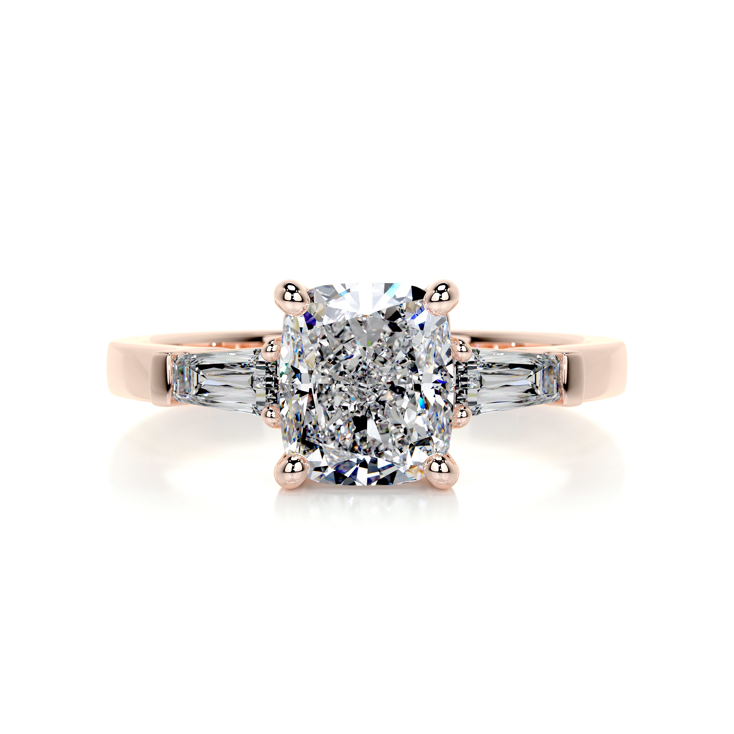 Skylar Diamond Engagement Ring   (1.80 Carat) -14K Rose Gold