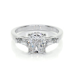 Skylar Lab Grown Diamond Ring Elongated Cushion - 18K White Gold