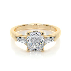 Skylar Lab Grown Diamond Ring Elongated Cushion - 18K Yellow Gold