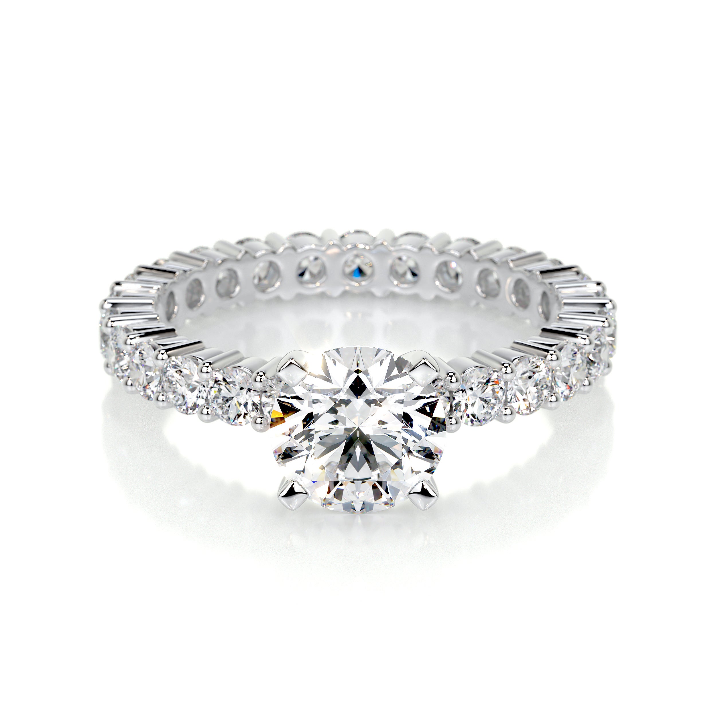 Jenna Lab Grown Diamond Ring   (2 Carat) -14K White Gold