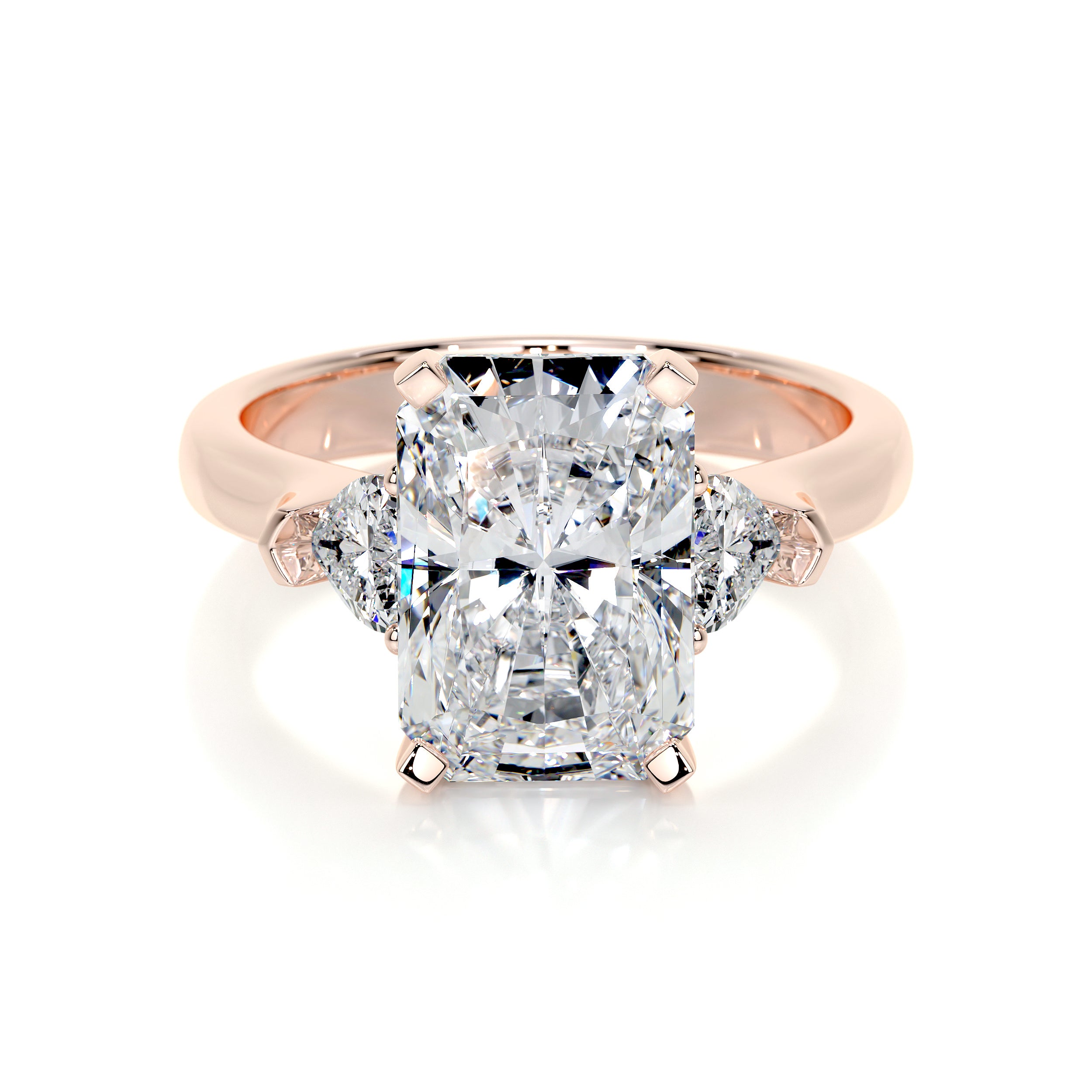 Kamala Lab Grown Diamond Ring   (5.50 Carat) -14K Rose Gold