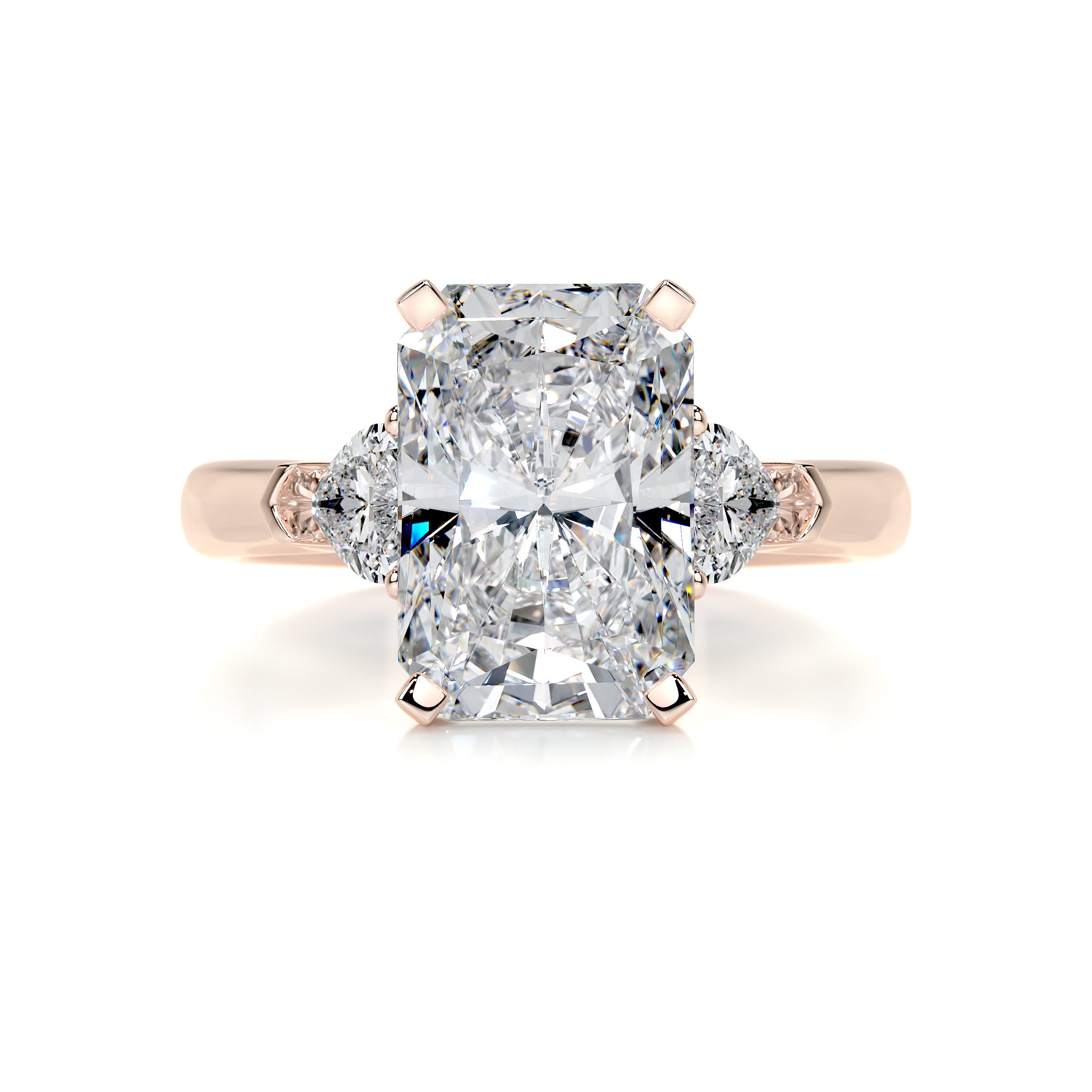 Kamala Diamond Engagement Ring   (5.50 Carat) -14K Rose Gold