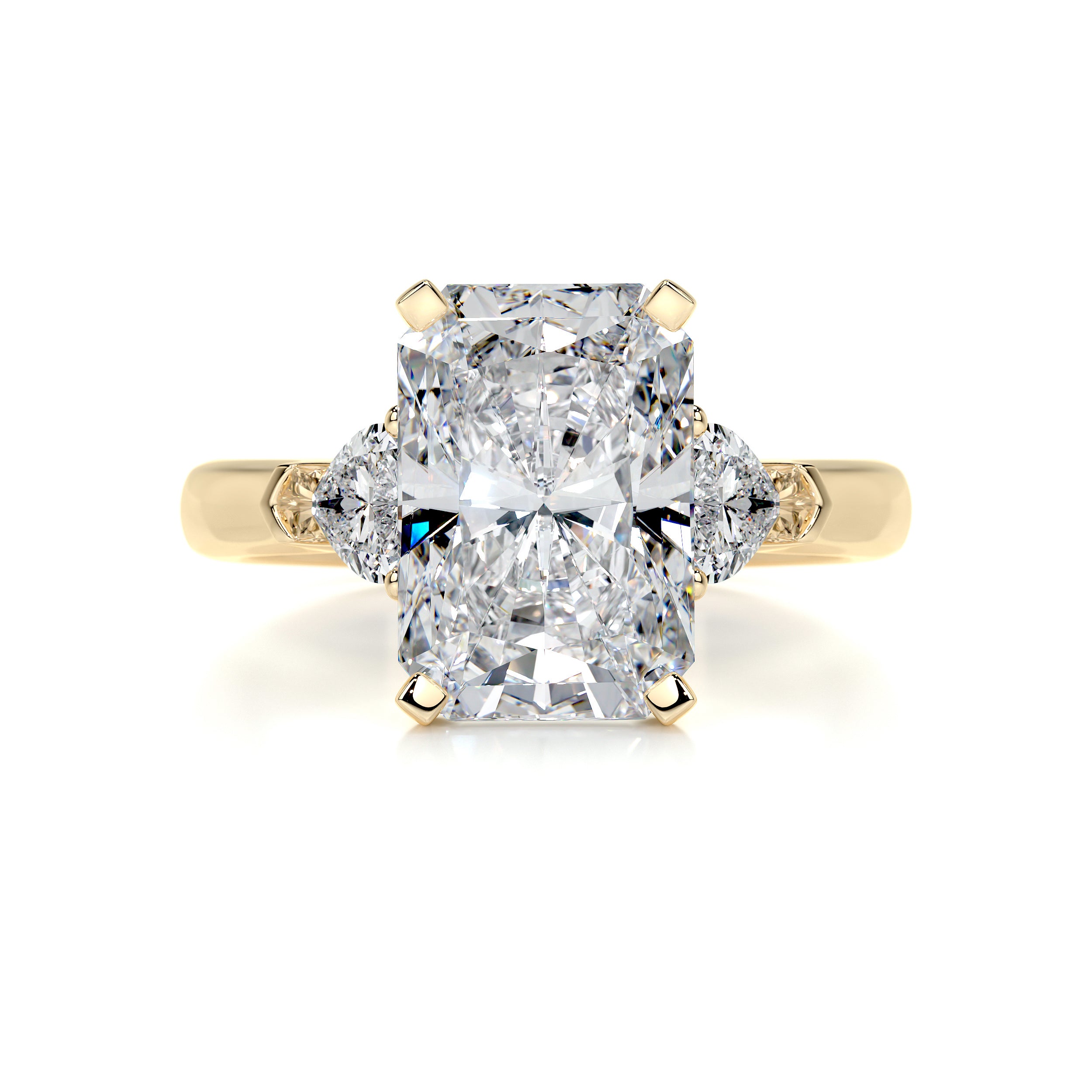 Kamala Diamond Engagement Ring   (5.50 Carat) -18K Yellow Gold