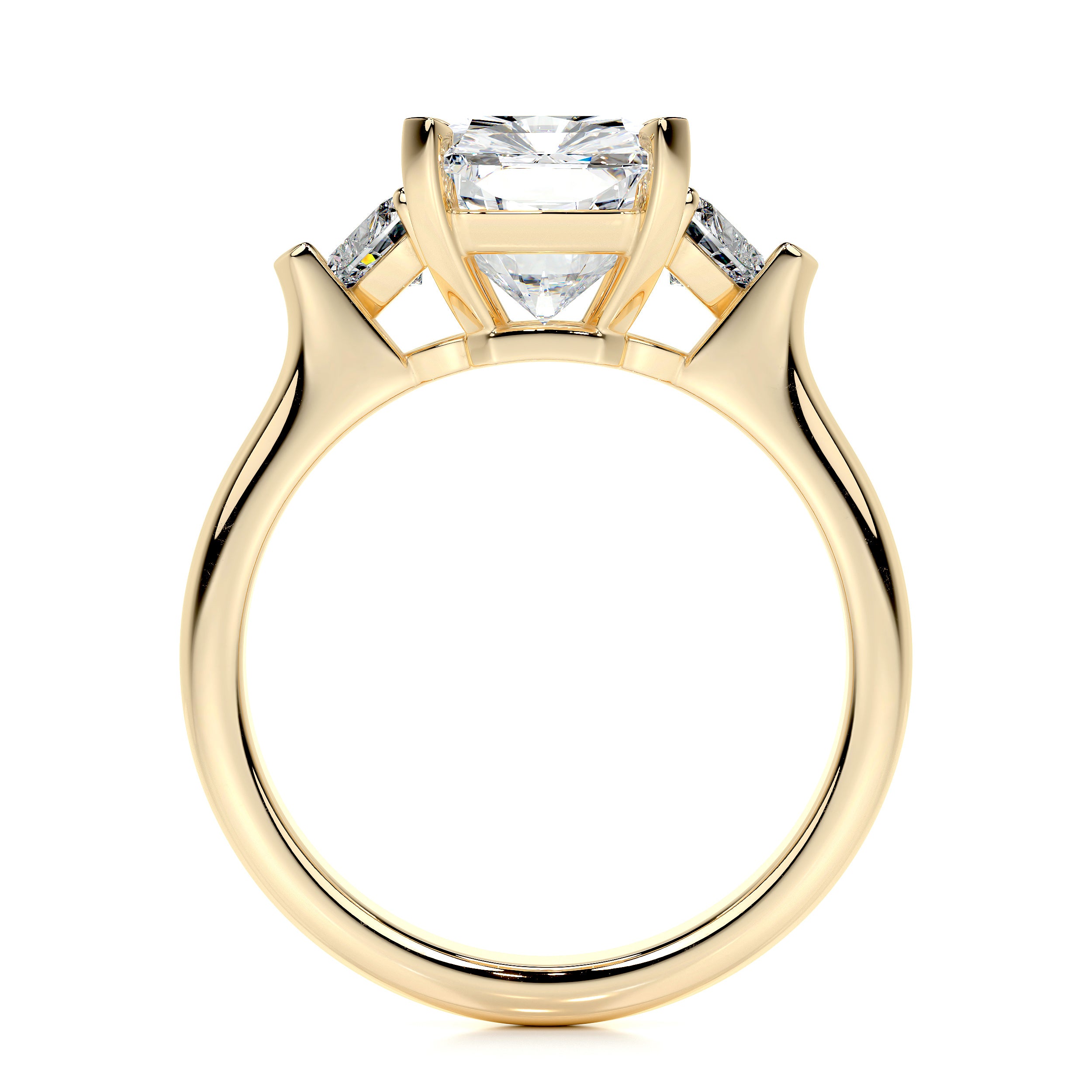Kamala Lab Grown Diamond Ring   (5.50 Carat) -18K Yellow Gold