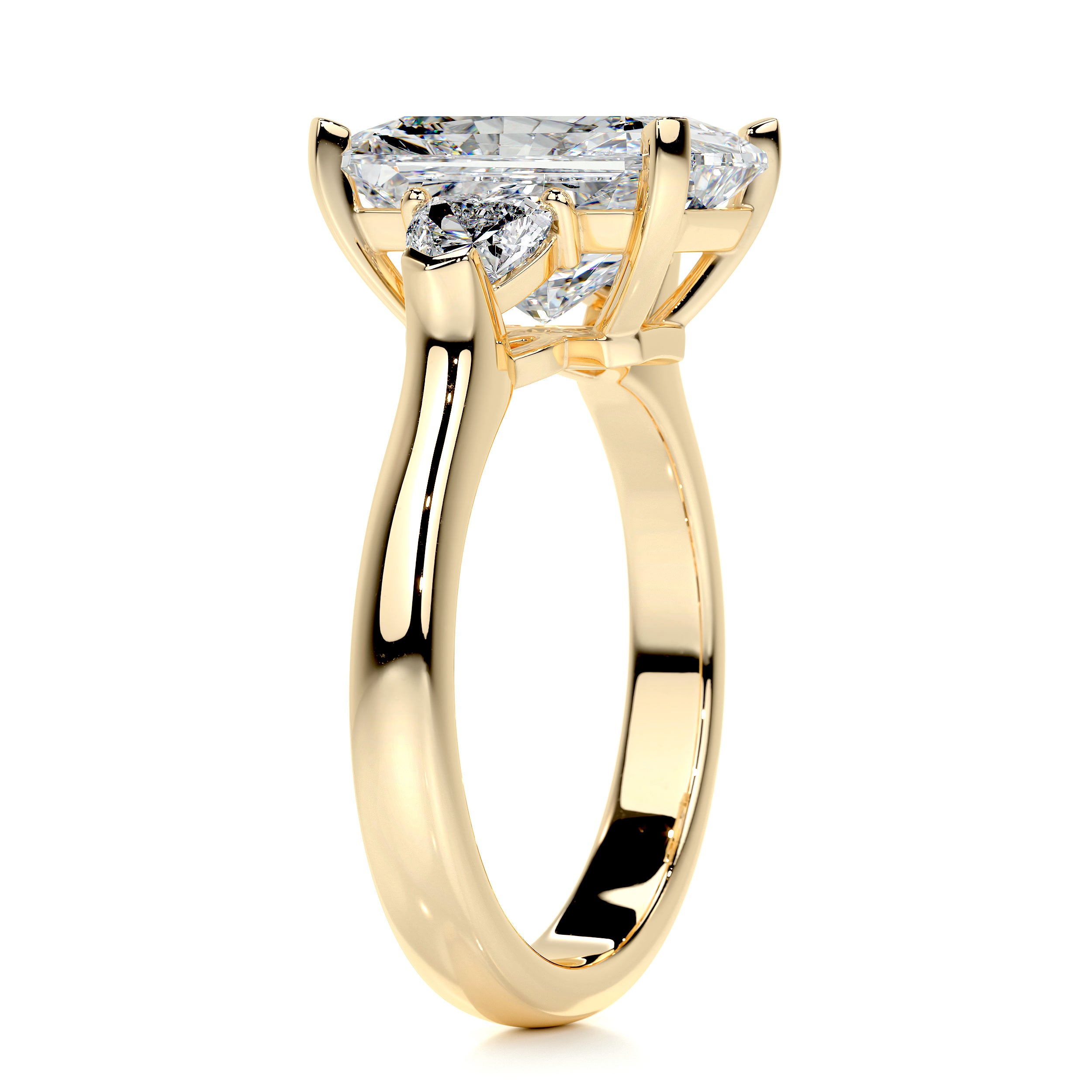 Kamala Diamond Engagement Ring   (5.50 Carat) -18K Yellow Gold