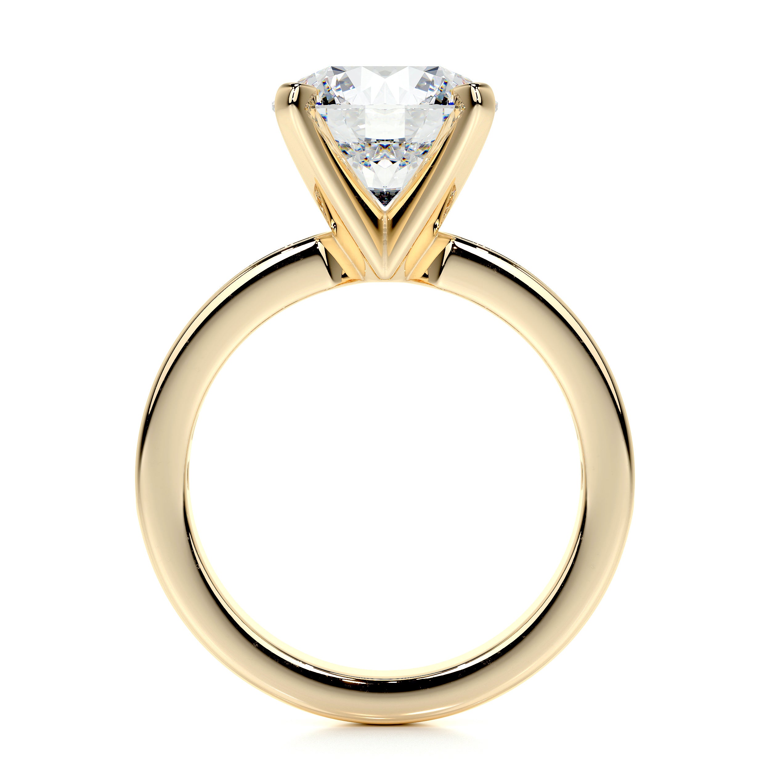 Giselle Lab Grown Diamond Ring   (3.50 Carat) -18K Yellow Gold