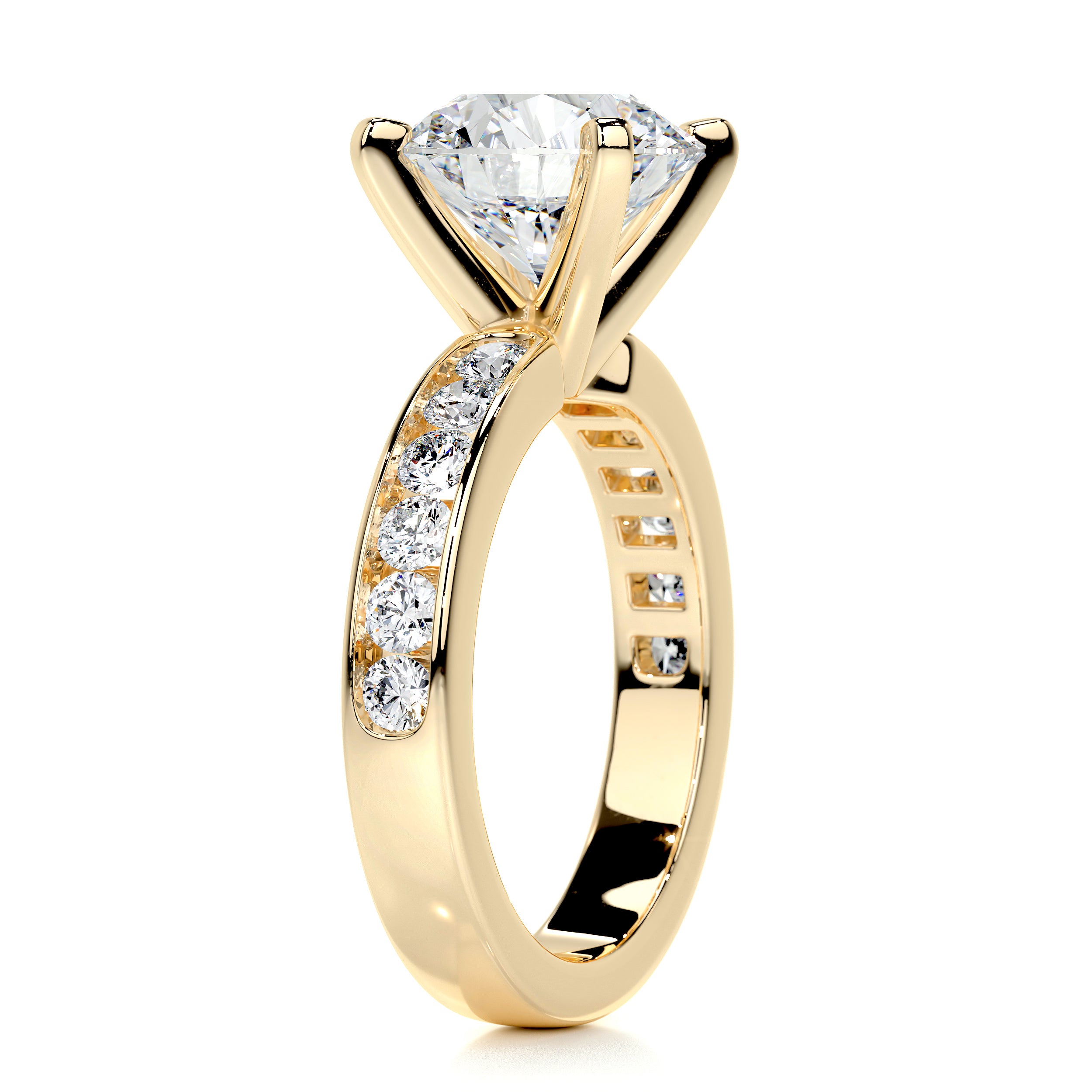 Giselle Diamond Engagement Ring -18K Yellow Gold