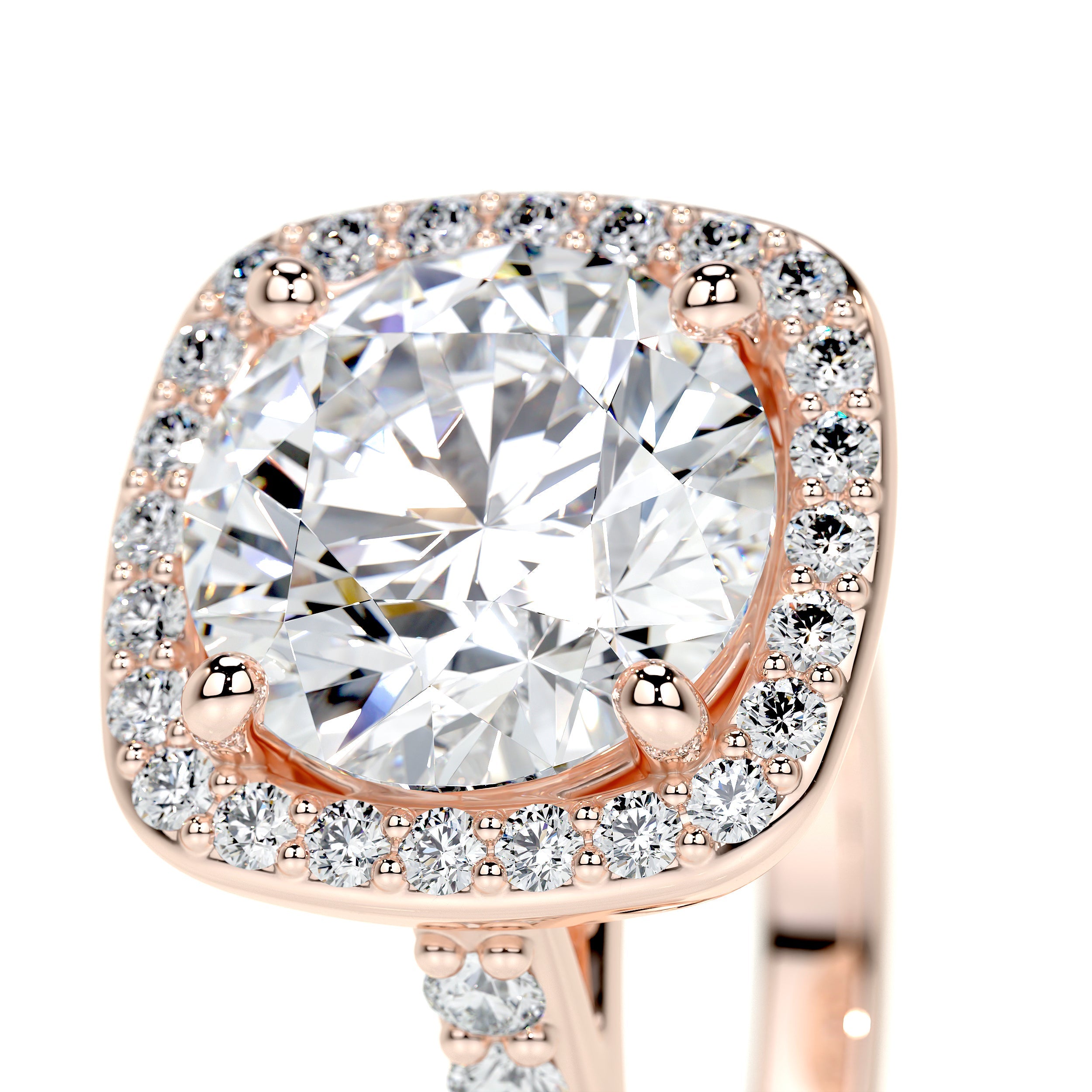 Selena Lab Grown Diamond Ring -14K Rose Gold