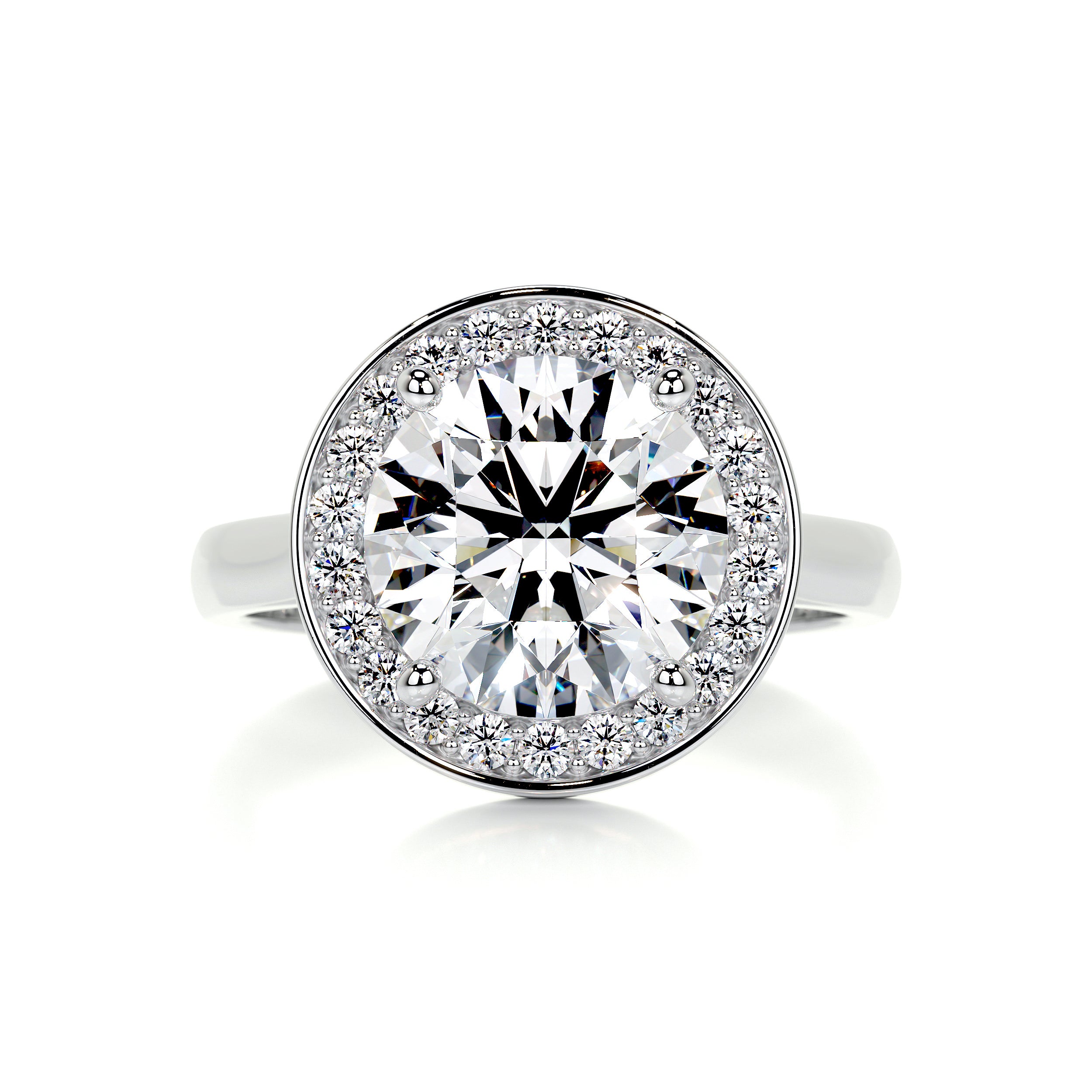 Charlie Diamond Engagement Ring   (2.75 Carat) -18K White Gold