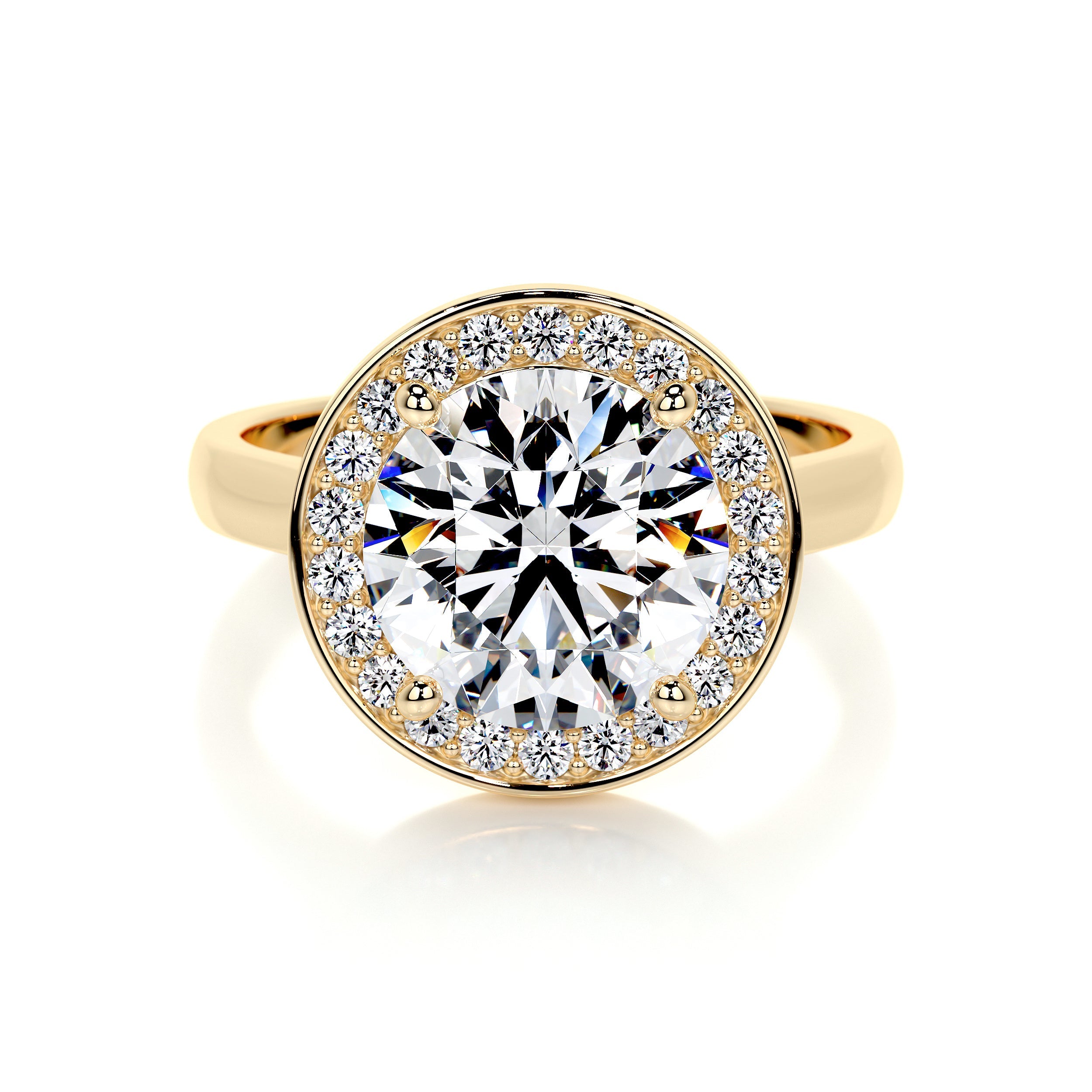 Charlie Lab Grown Diamond Ring   (2.75 Carat) -18K Yellow Gold