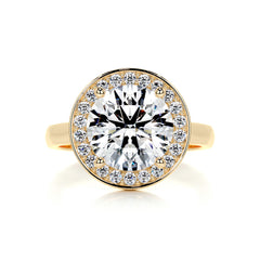 Charlie Diamond Engagement Ring -18K Yellow Gold