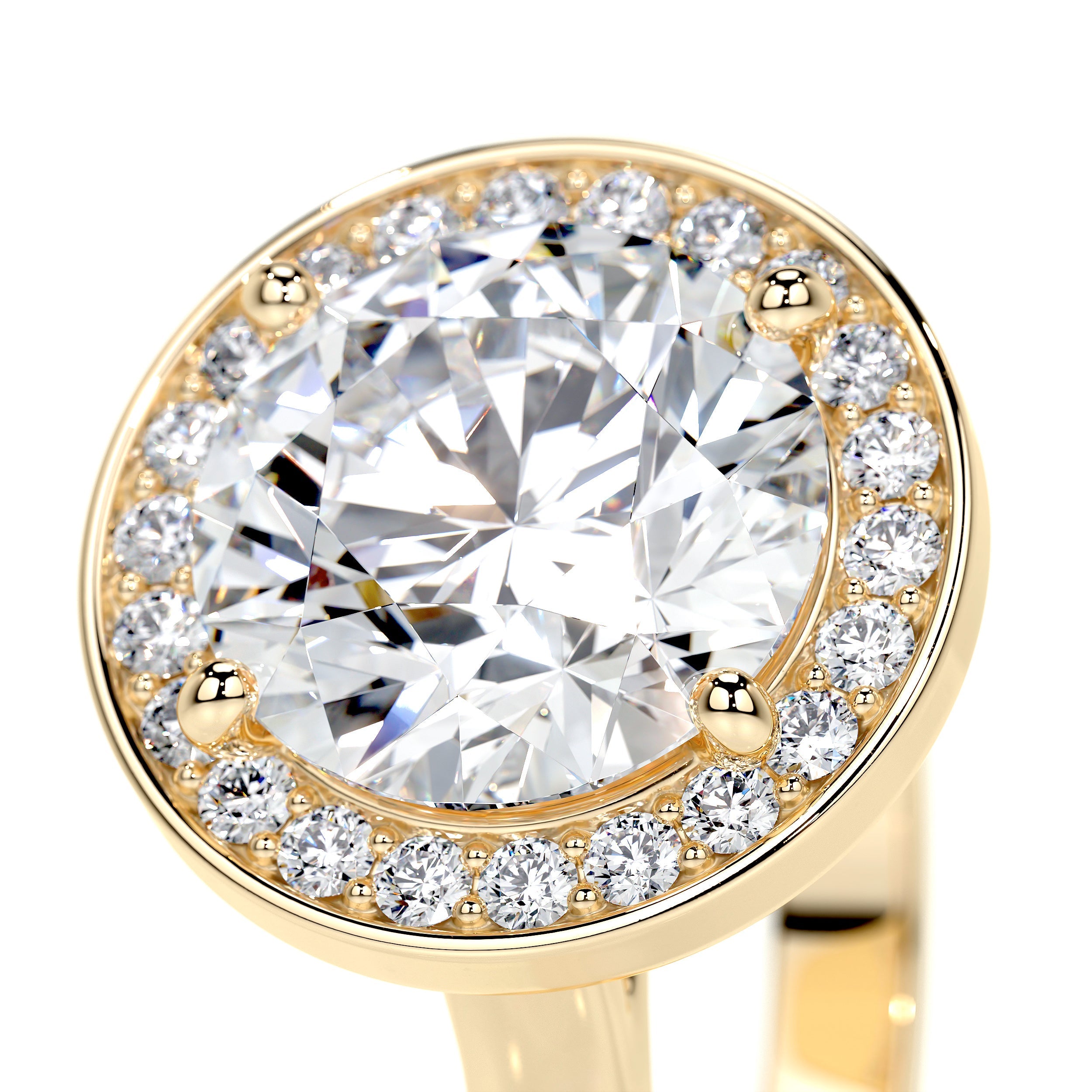 Charlie Lab Grown Diamond Ring   (2.75 Carat) -18K Yellow Gold