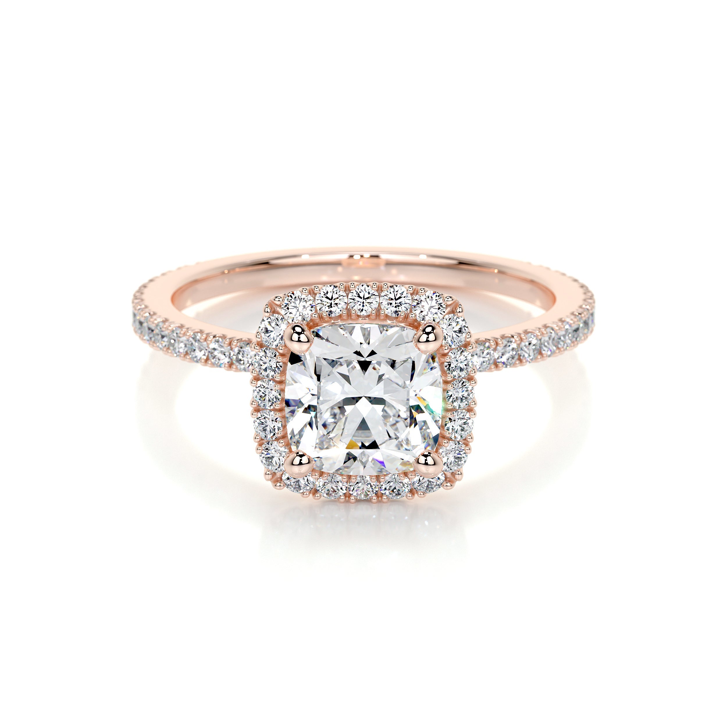 Madison Lab Grown Diamond Ring   (1.5 Carat) -14K Rose Gold