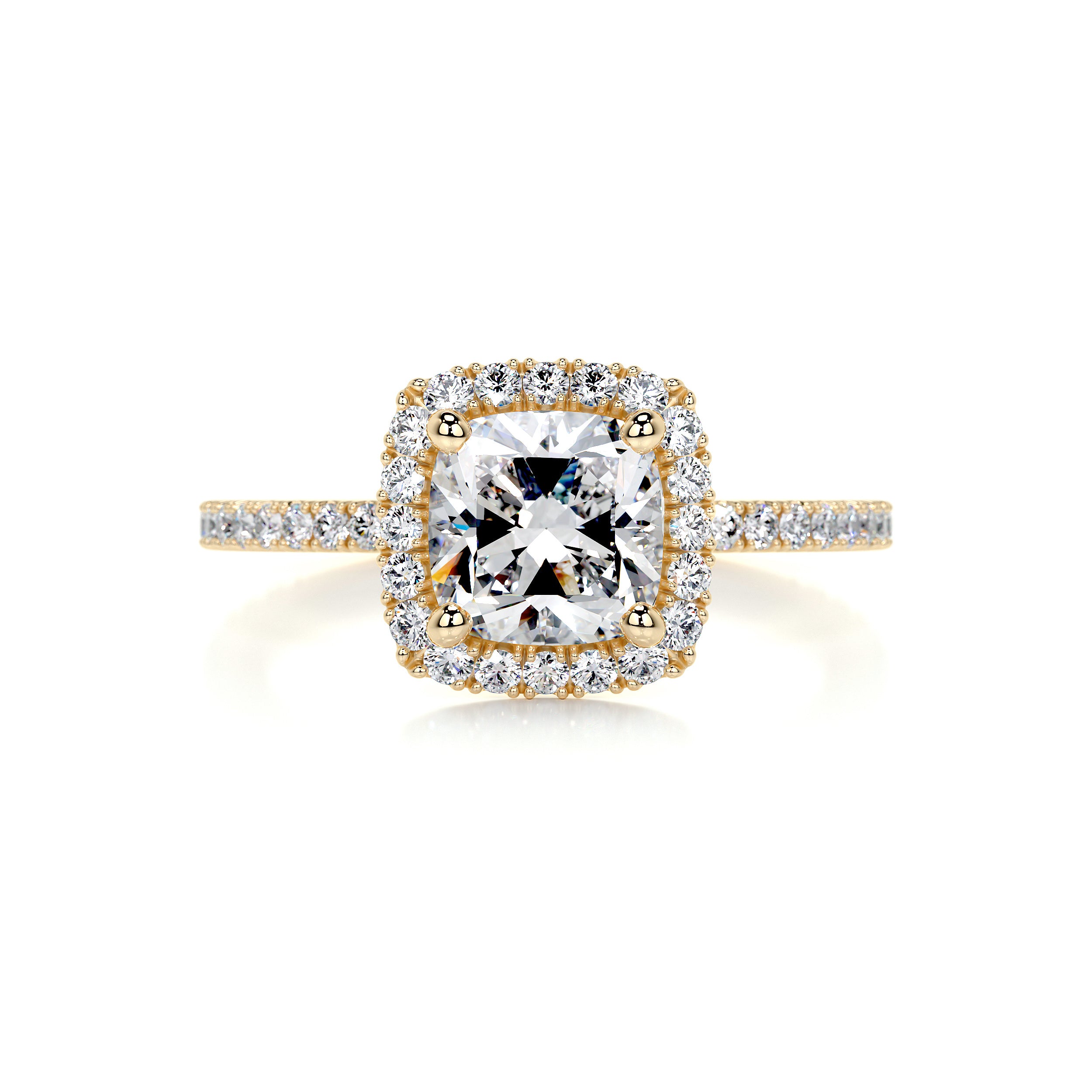 Madison Diamond Engagement Ring   (1.5 Carat) -18K Yellow Gold