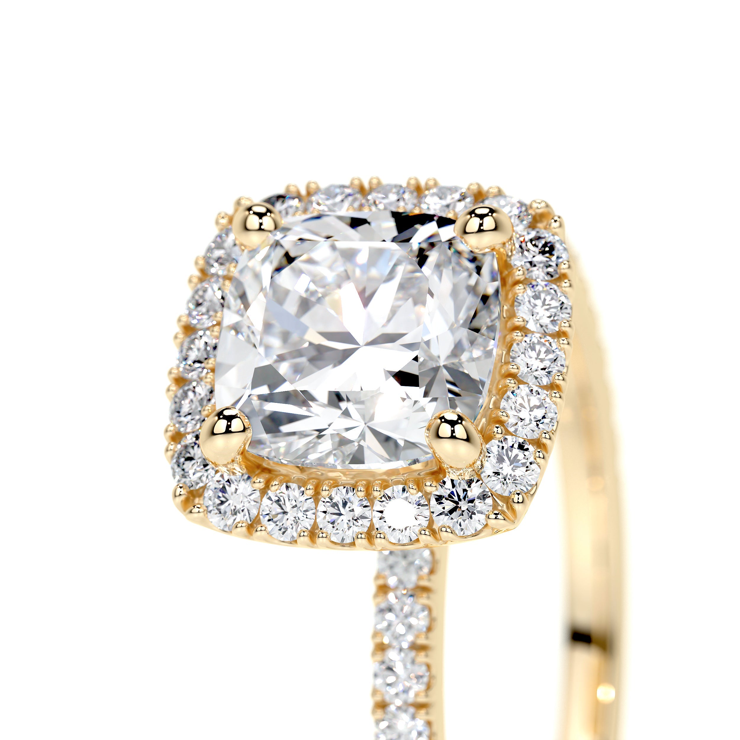 Madison Lab Grown Diamond Ring   (1.5 Carat) -18K Yellow Gold