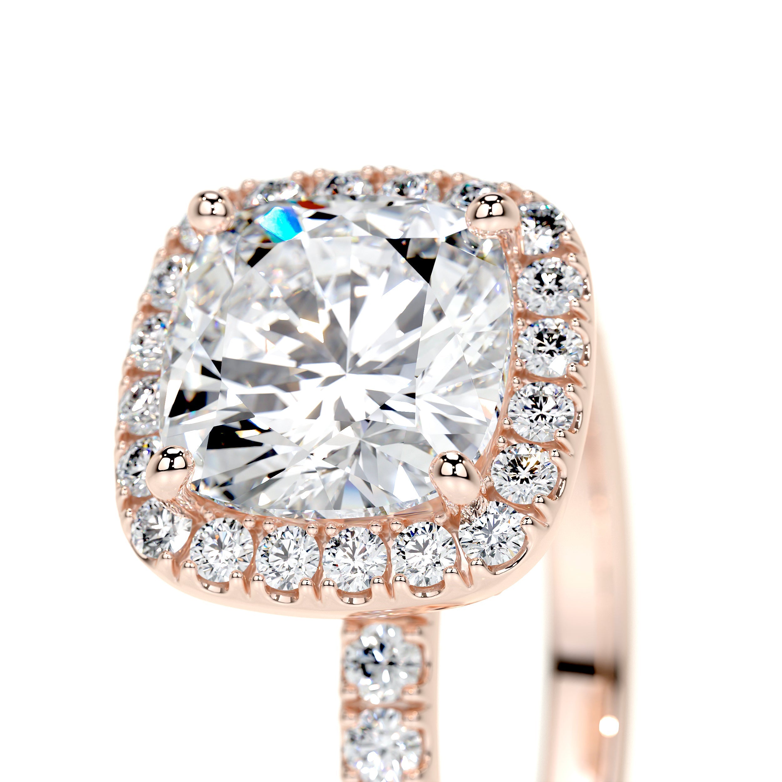 Alice Lab Grown Diamond Ring   (3.30 Carat) -14K Rose Gold