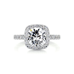 Alice Diamond Engagement Ring -18K White Gold