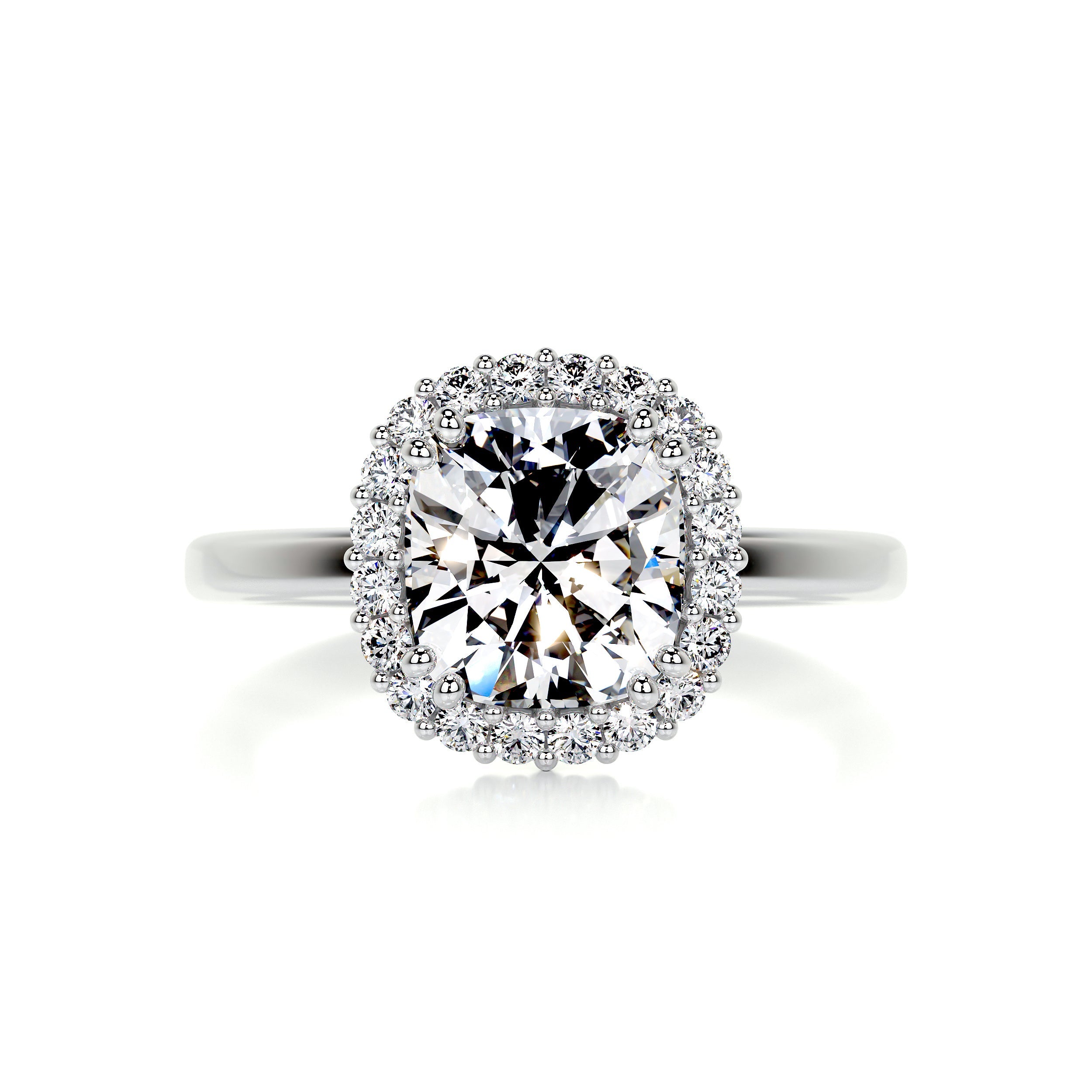 Bailey Diamond Engagement Ring -18K White Gold