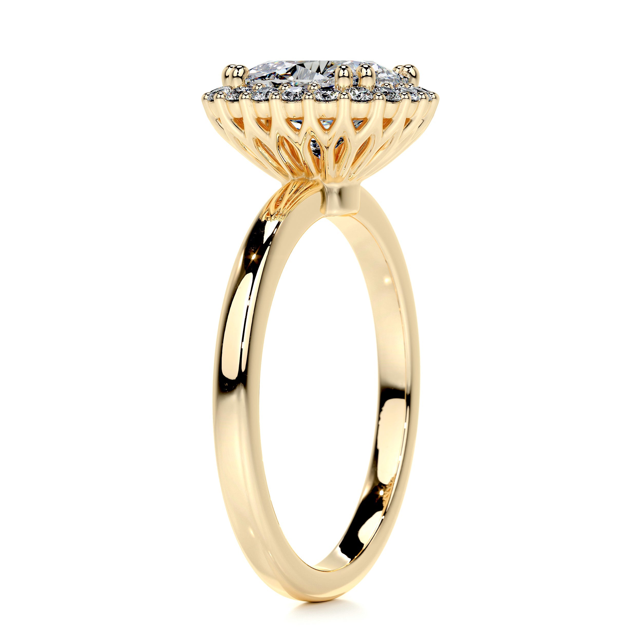 Bailey Diamond Engagement Ring   (2.25 Carat) -18K Yellow Gold