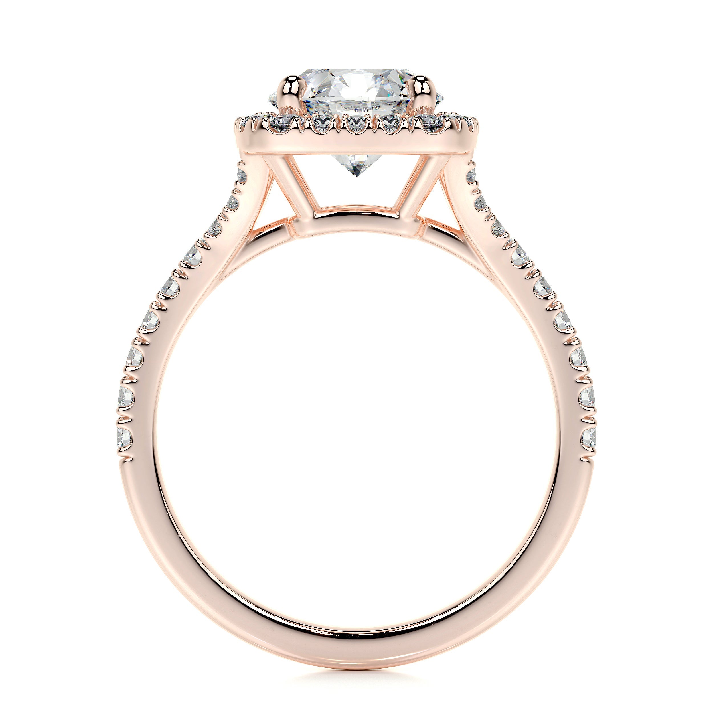 Addison Lab Grown Diamond Ring   (2 Carat) -14K Rose Gold