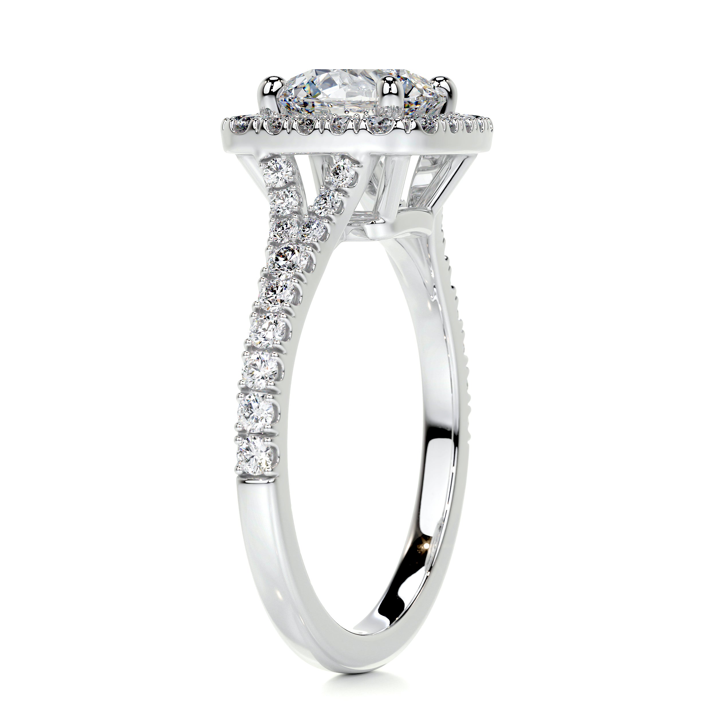 Addison Diamond Engagement Ring   (2 Carat) -14K White Gold