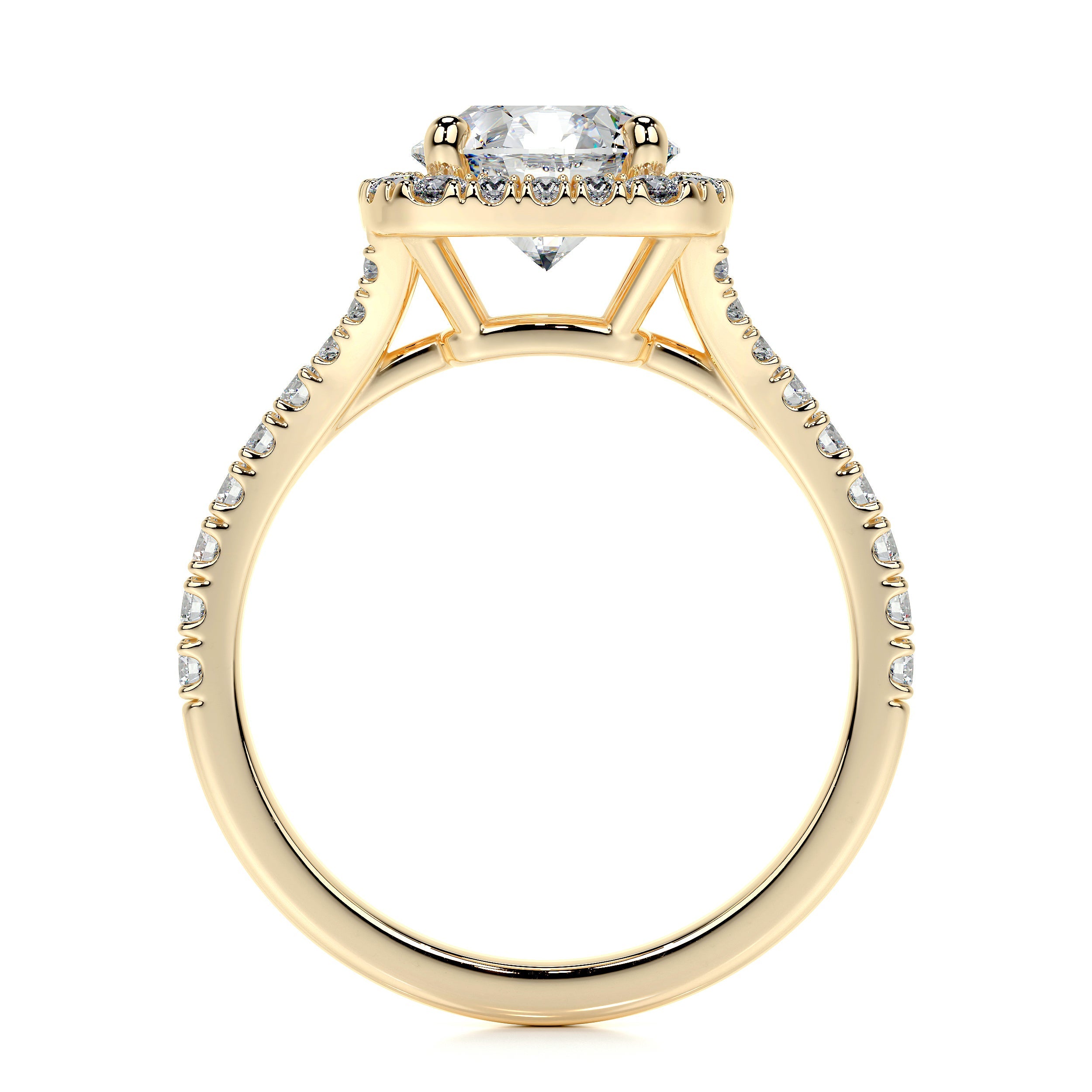 Addison Lab Grown Diamond Ring   (2 Carat) -18K Yellow Gold