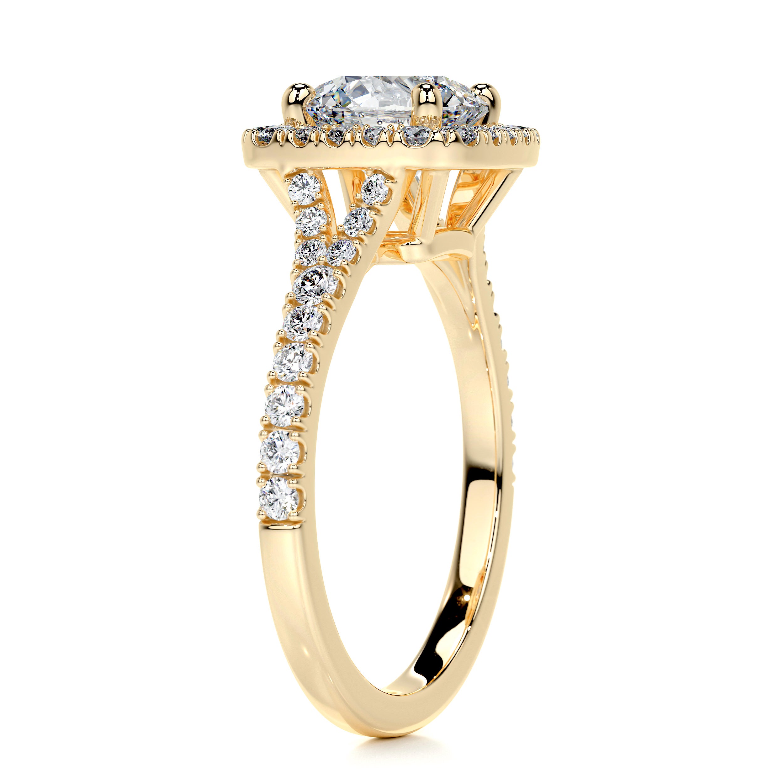 Addison Diamond Engagement Ring -18K Yellow Gold