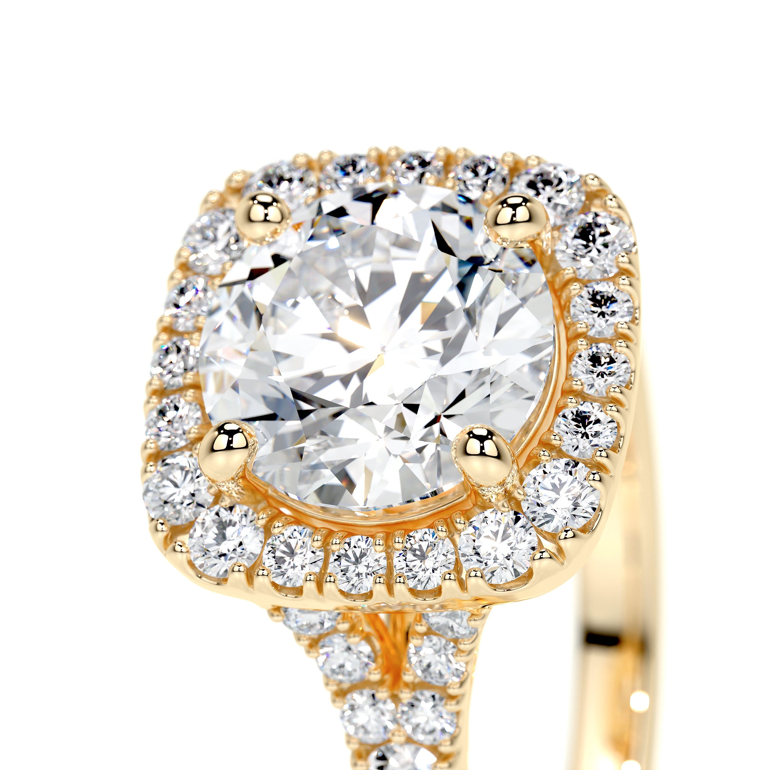 Addison Lab Grown Diamond Ring   (2 Carat) -18K Yellow Gold
